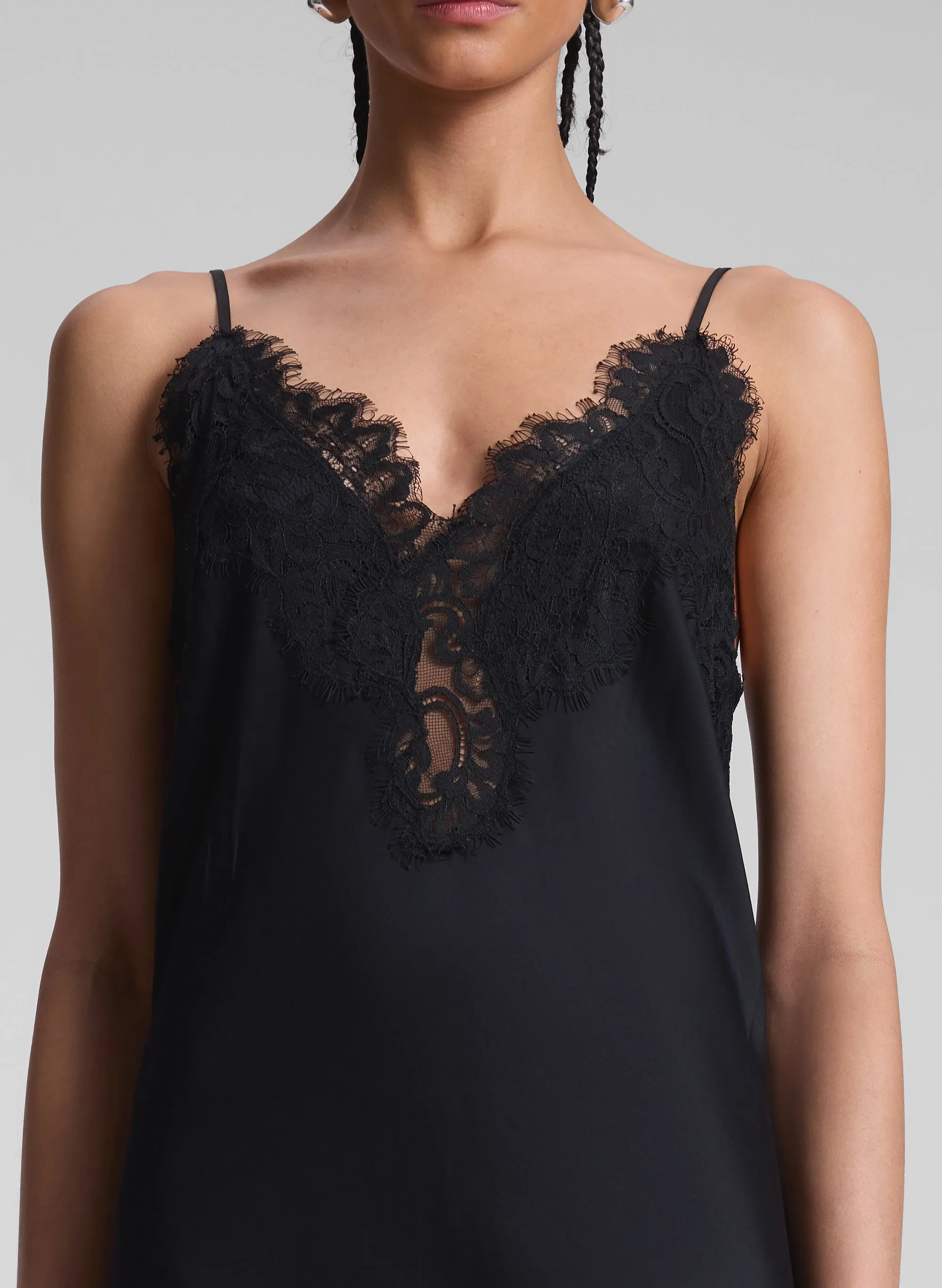 Lennon Satin and Lace Midi Dress sold by A.L.C. product image thumbnail 2