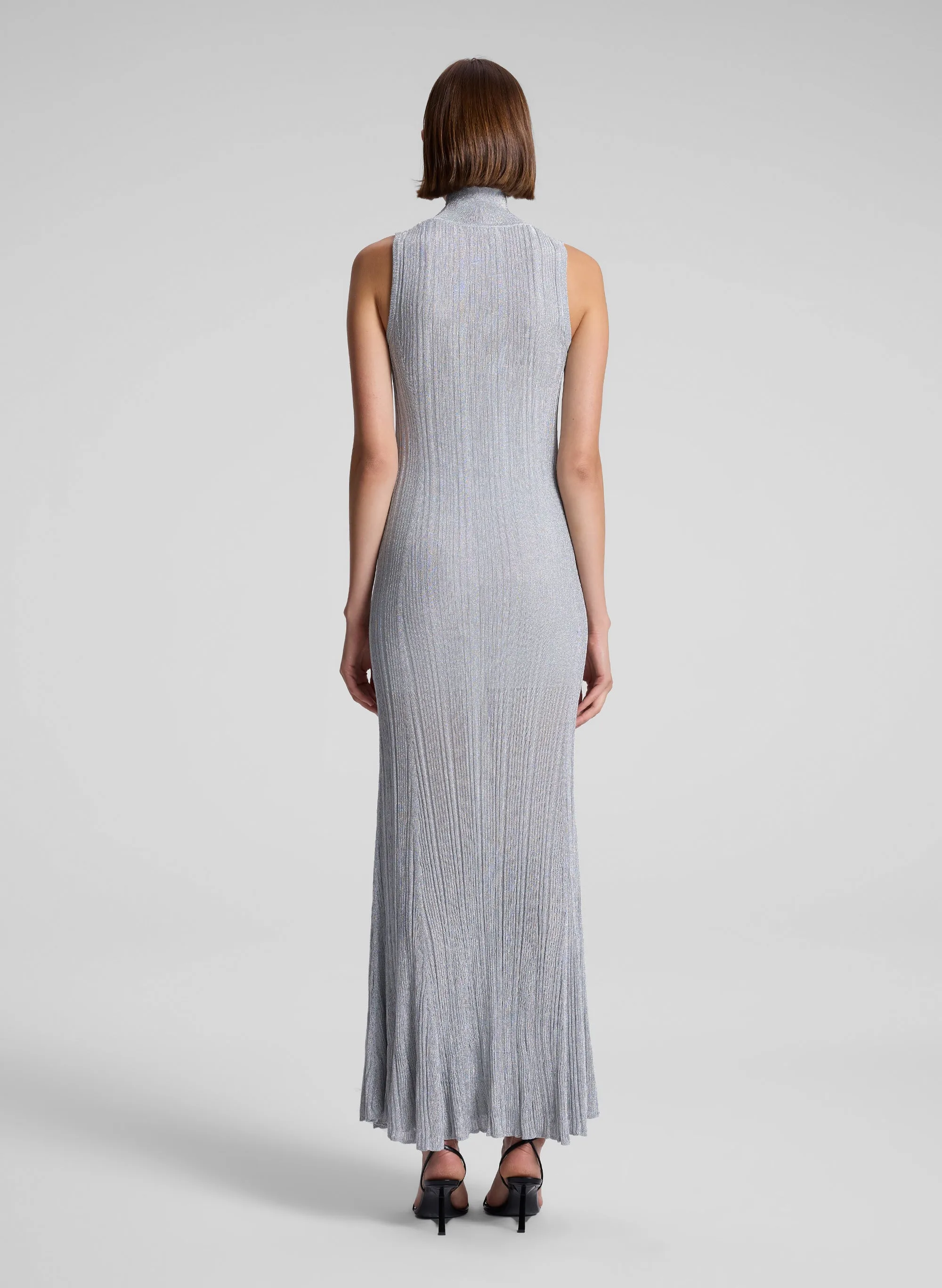 Arden Metallic Knit Maxi Dress sold by A.L.C. product image thumbnail 5