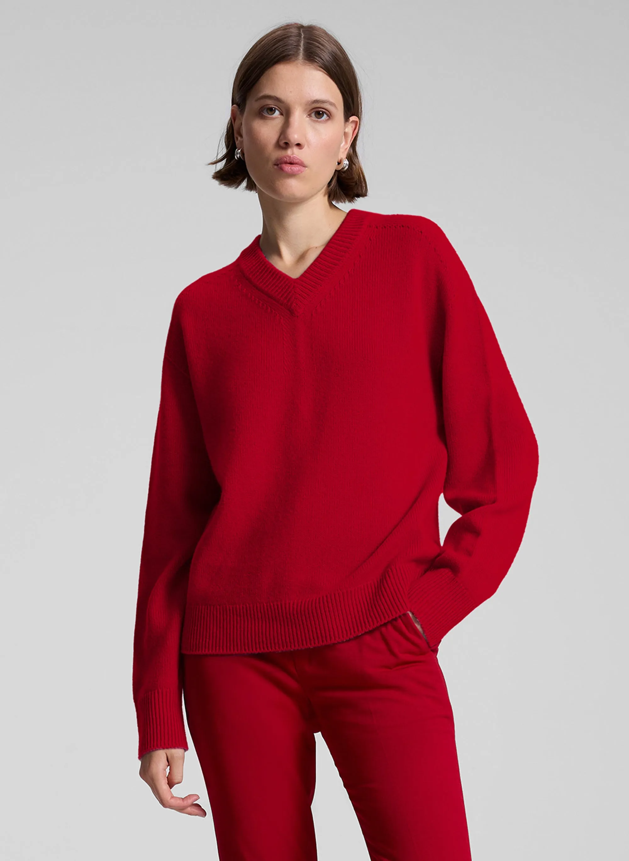 Calven Cashmere V Neck Sweater sold by A.L.C.