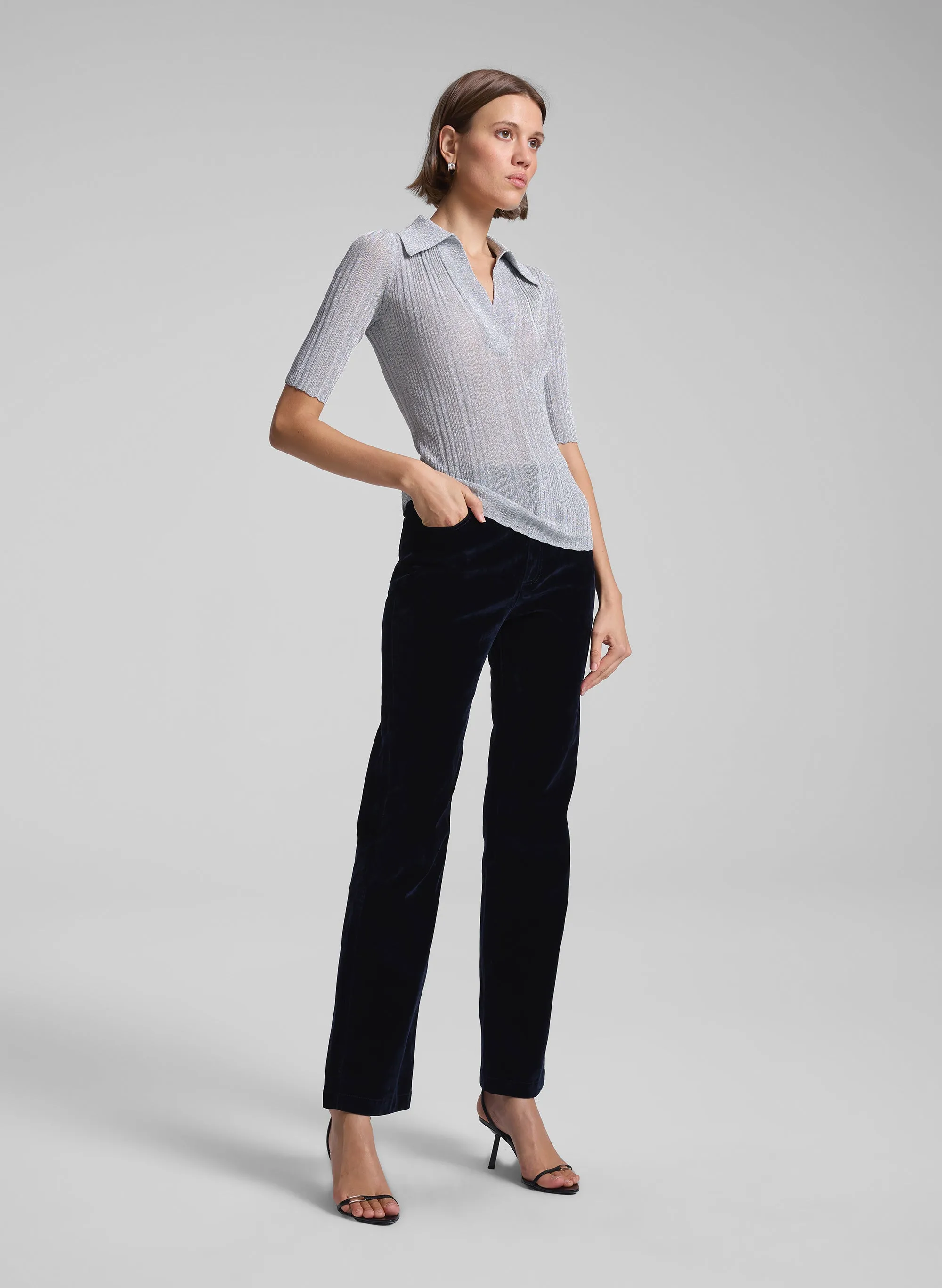 Joey Metallic Knit Top sold by A.L.C. product image thumbnail 3