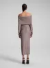 Dana Metallic Knit Midi Skirt sold by A.L.C.
