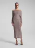 Dana Metallic Knit Midi Skirt sold by A.L.C.