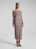 Dana Metallic Knit Midi Skirt sold by A.L.C.