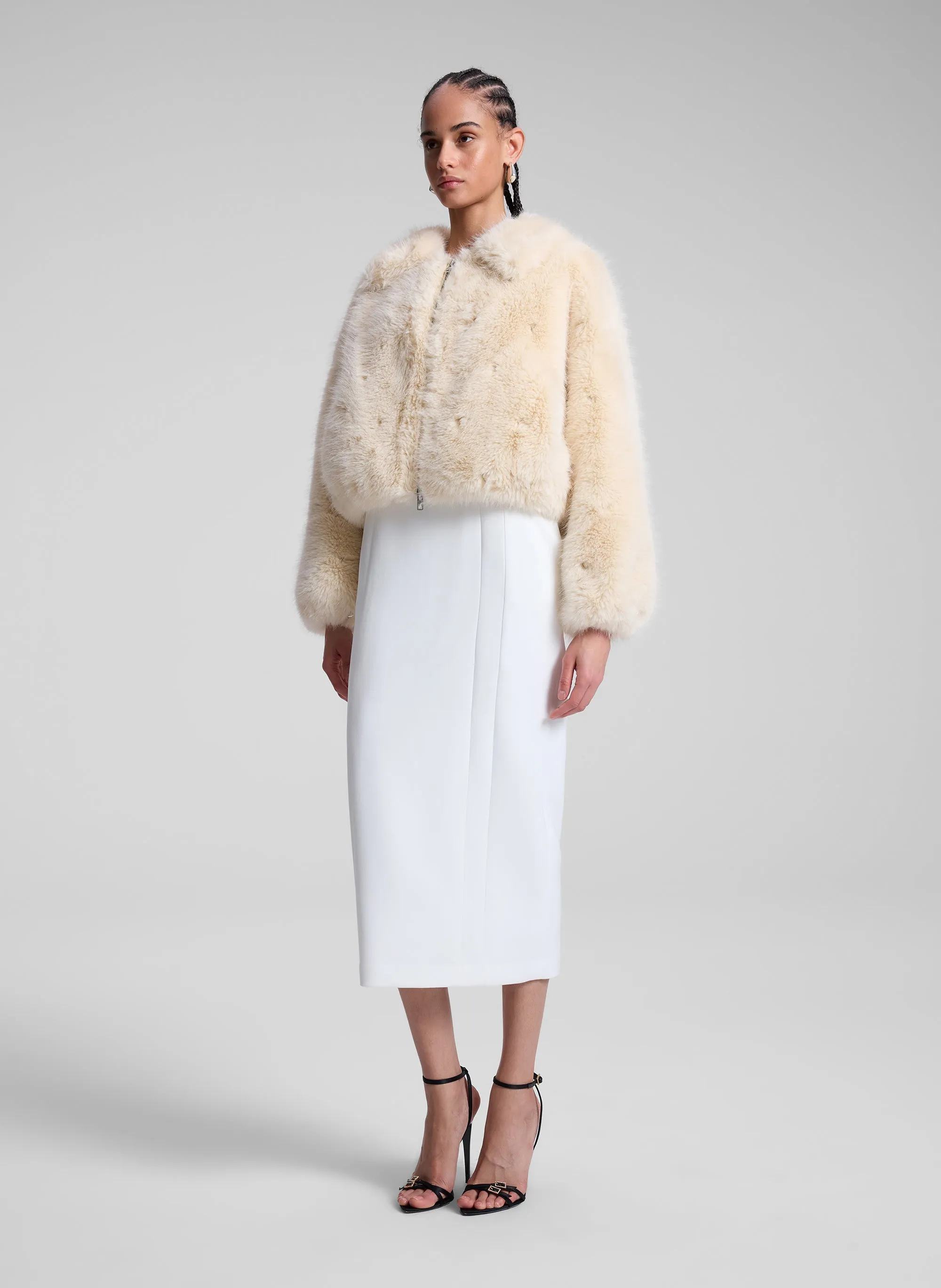 Esme Embellished Faux Fur Jacket sold by A.L.C. product image thumbnail 4