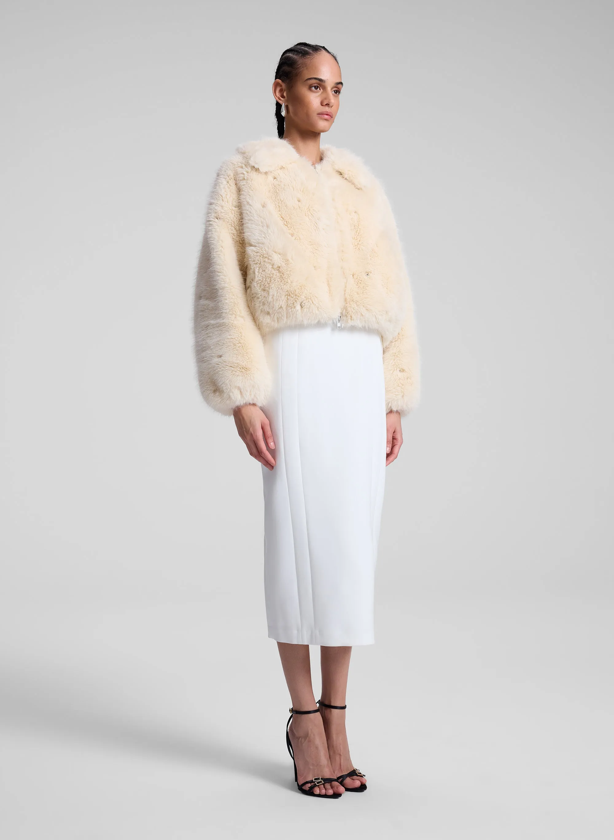 Esme Embellished Faux Fur Jacket sold by A.L.C. product image thumbnail 3