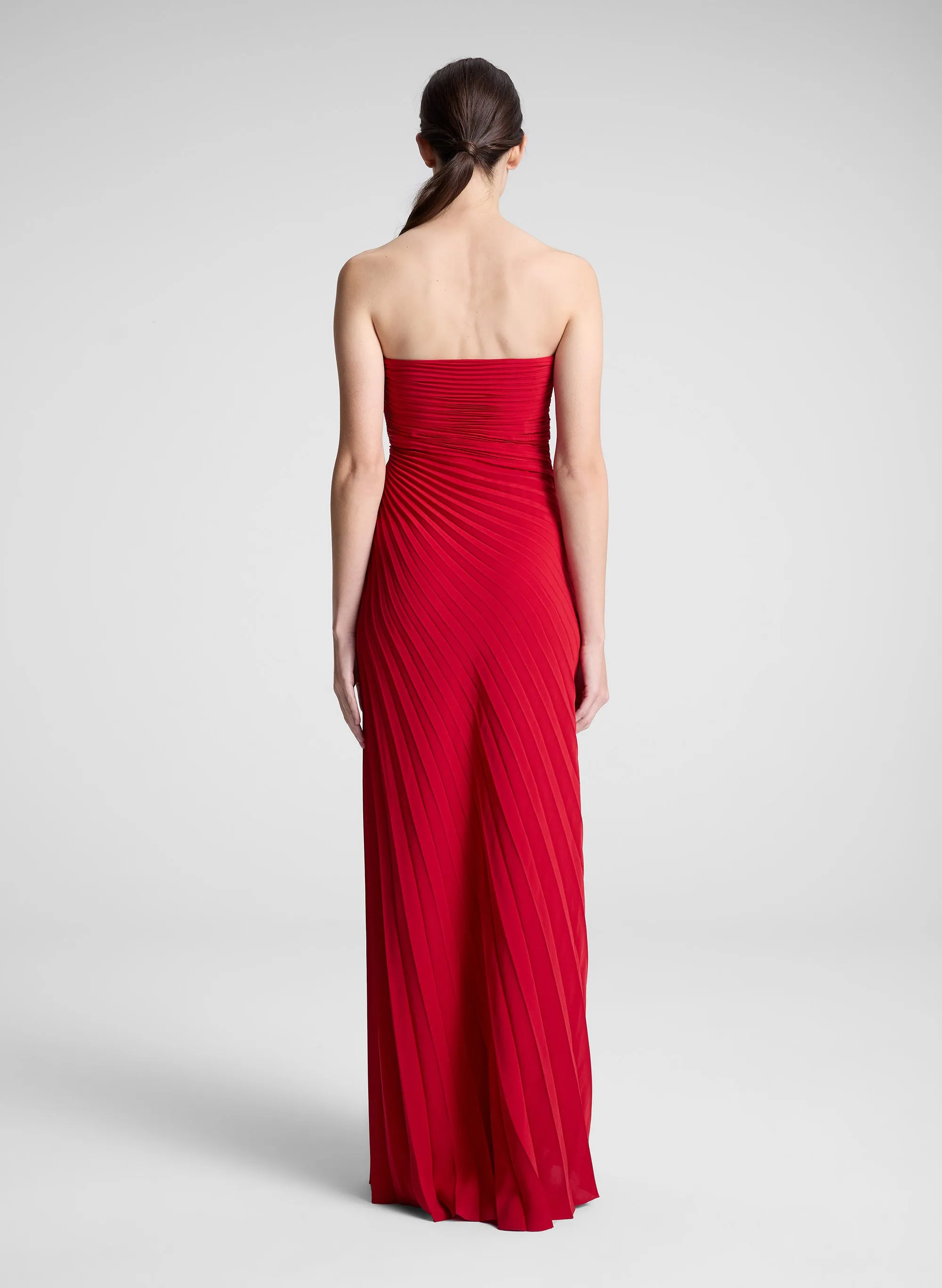 Bianca Strapless Pleated Maxi Dress sold by A.L.C. product image thumbnail 5