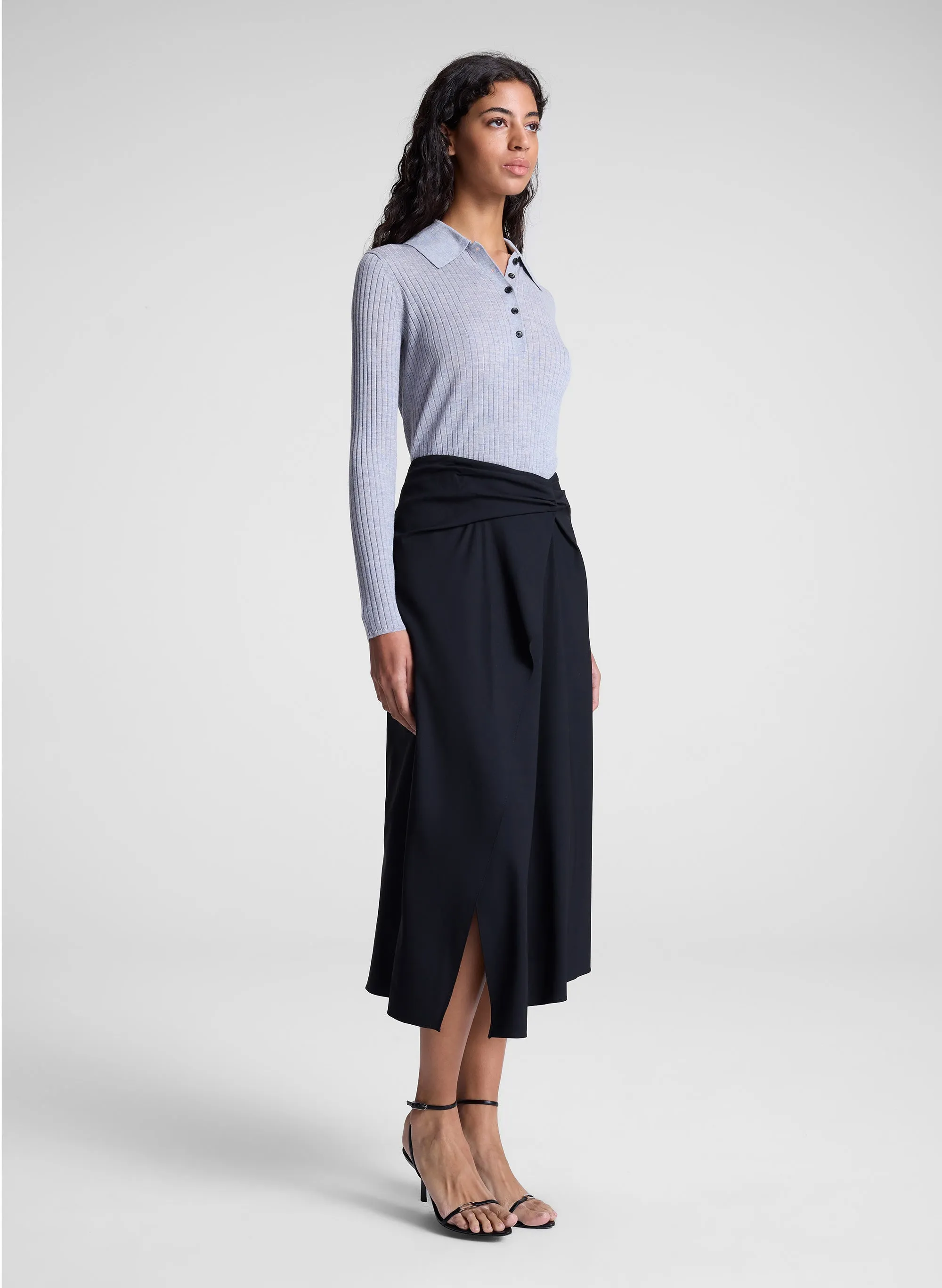 Clara Wool Midi Skirt sold by A.L.C. product image thumbnail 4