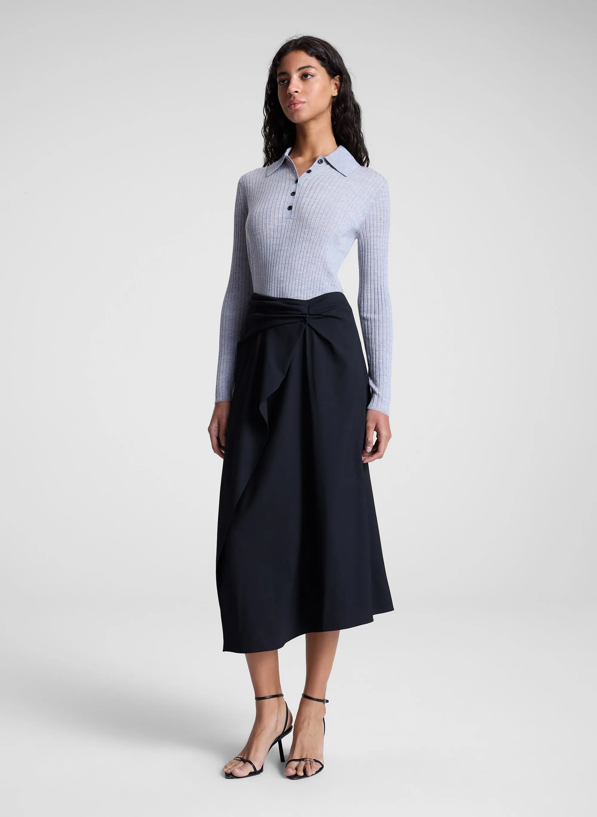 Clara Wool Midi Skirt sold by A.L.C. product image thumbnail 3