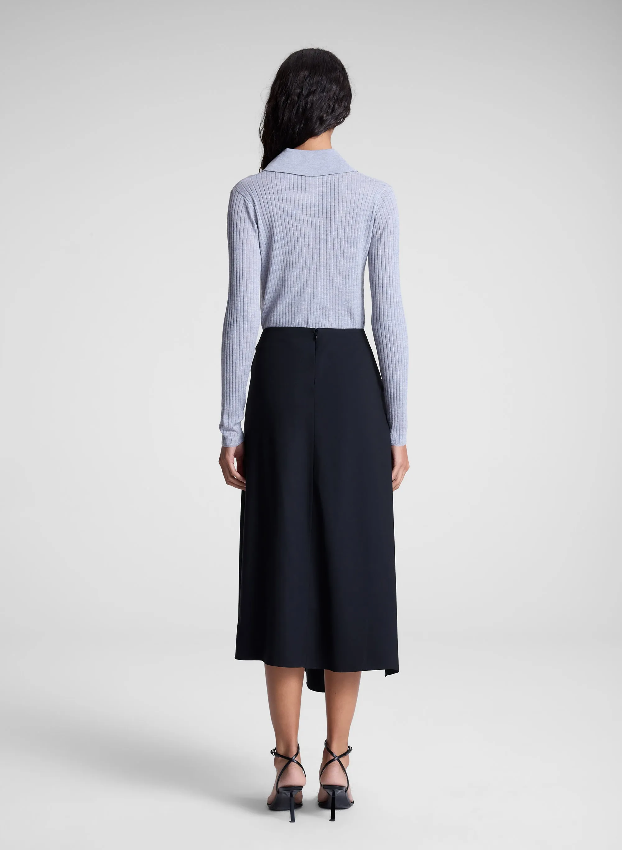 Clara Wool Midi Skirt sold by A.L.C. product image thumbnail 5