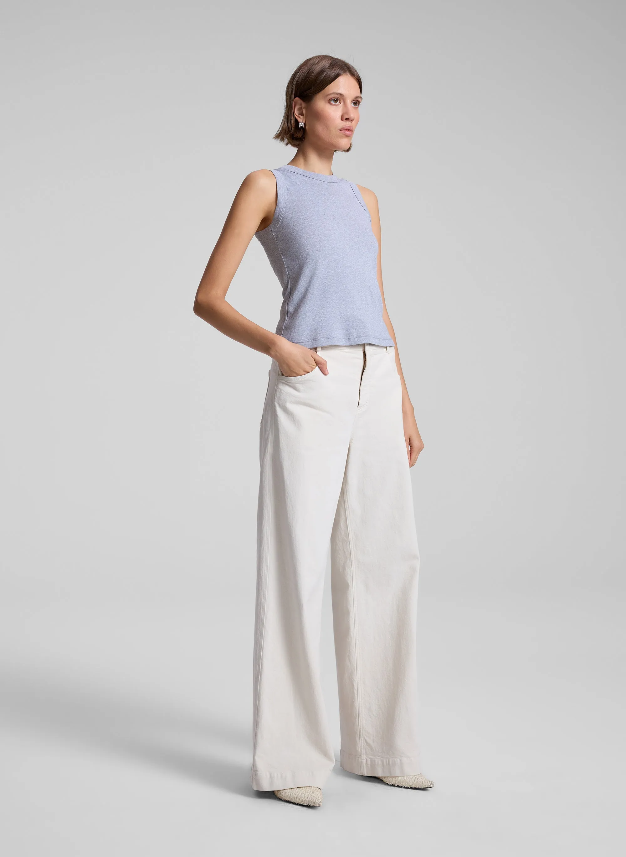 Hadley Cotton Rib Tank sold by A.L.C. product image thumbnail 3
