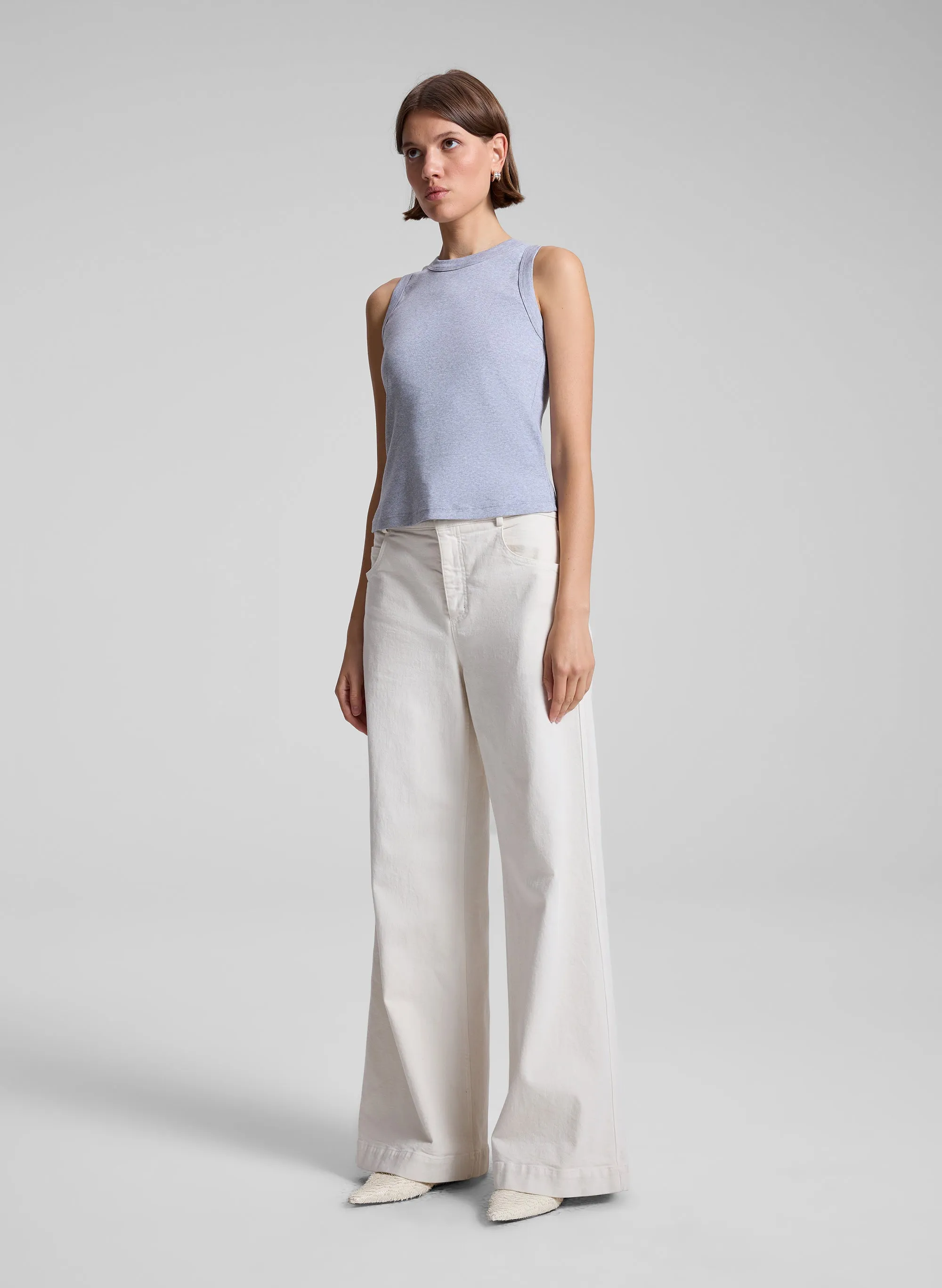 Hadley Cotton Rib Tank sold by A.L.C. product image thumbnail 4