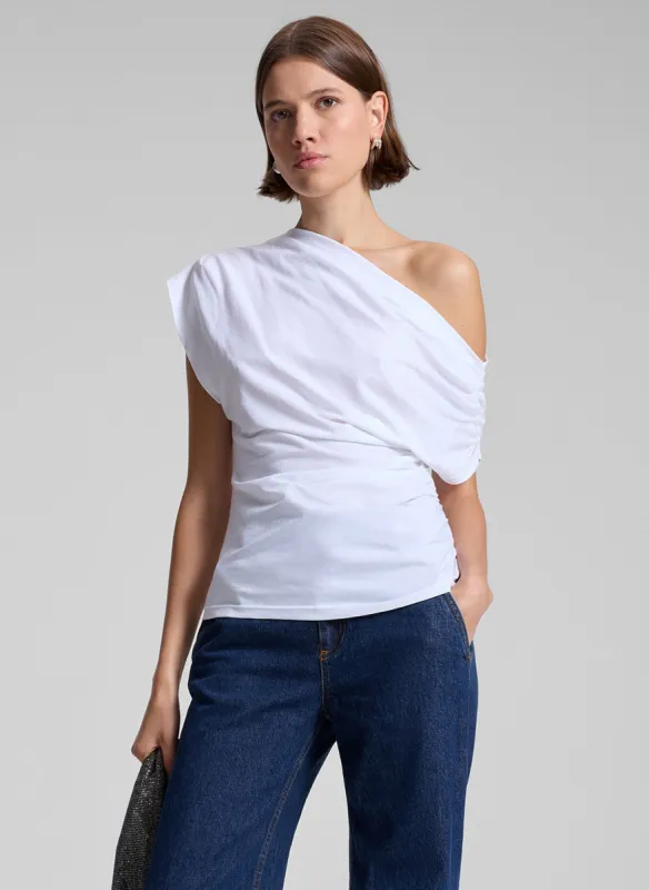 Alice Cotton One Shoulder Tee made by A.L.C.