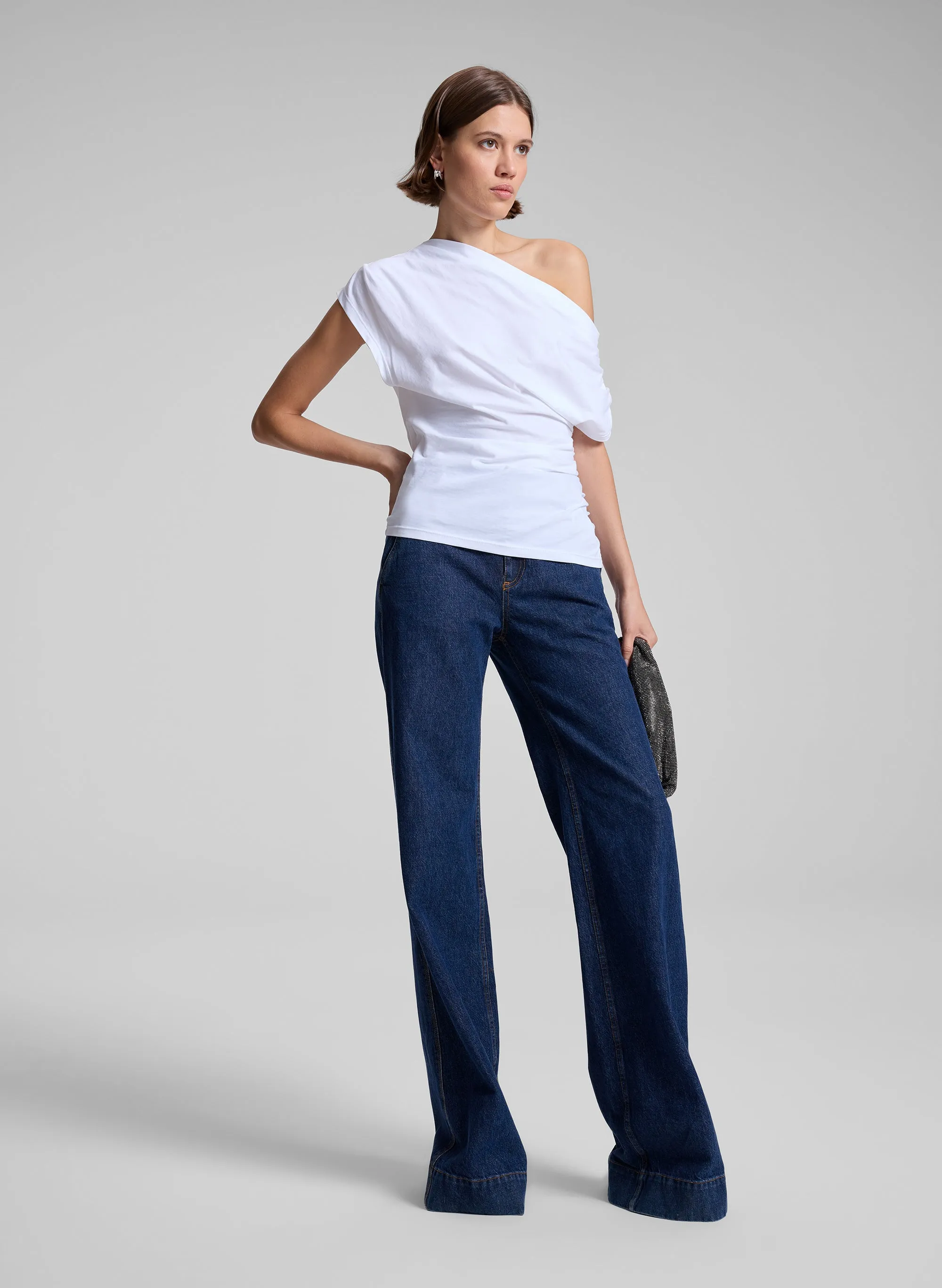 Alice Cotton One Shoulder Tee sold by A.L.C. product image thumbnail 3