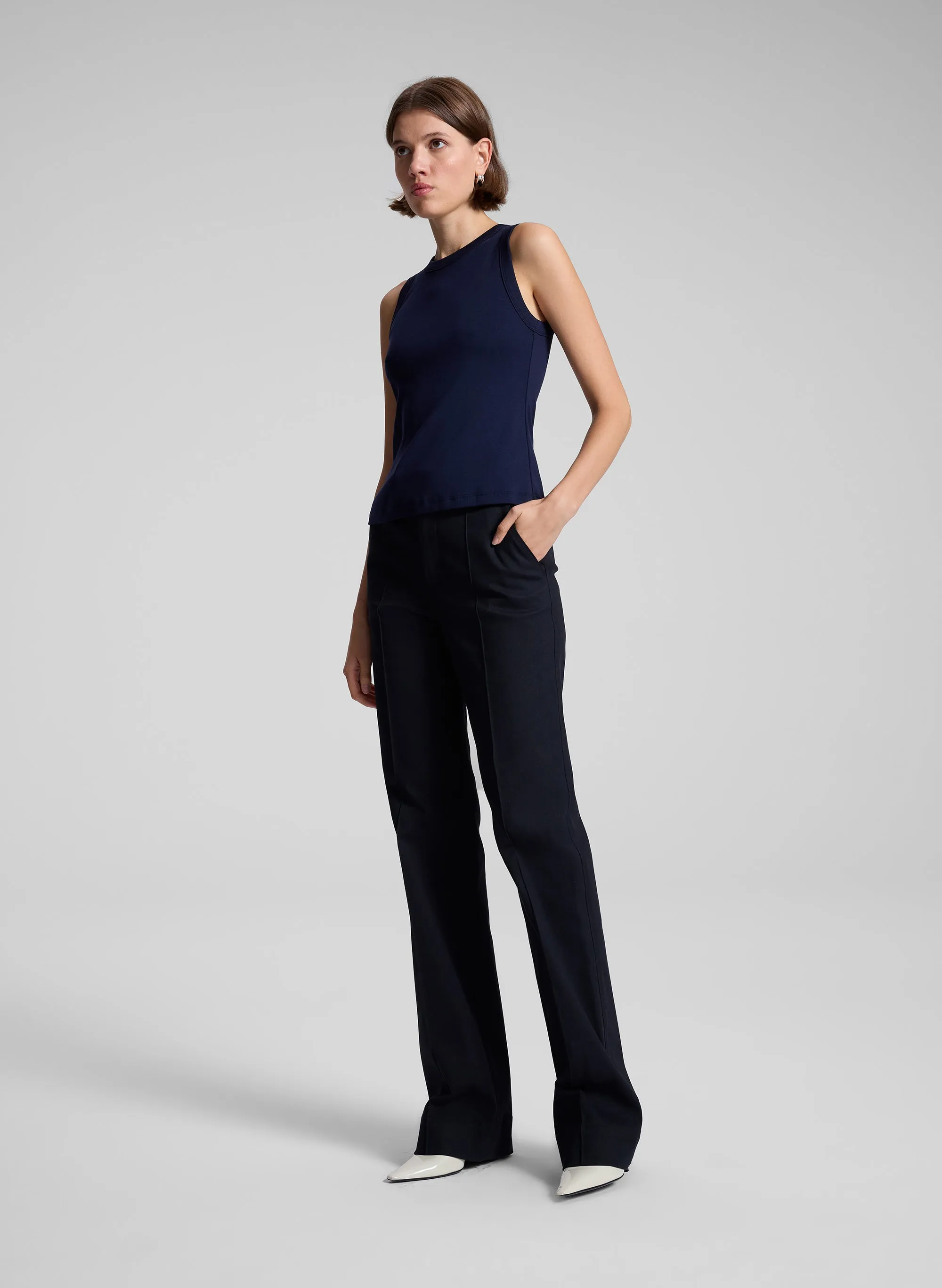 Hadley Cotton Rib Tank sold by A.L.C. product image thumbnail 4