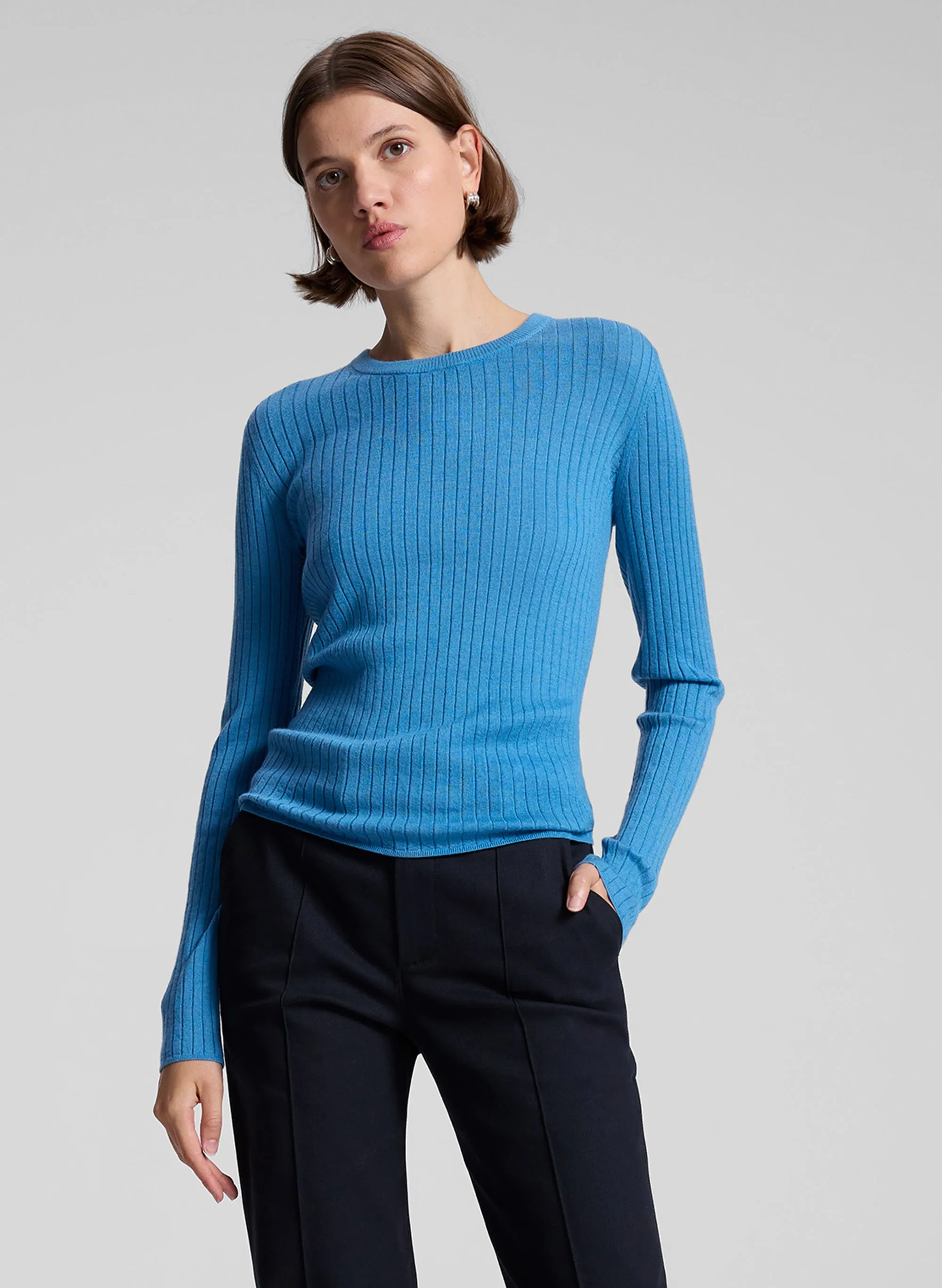 Kyle Ribbed Merino Top sold by A.L.C.