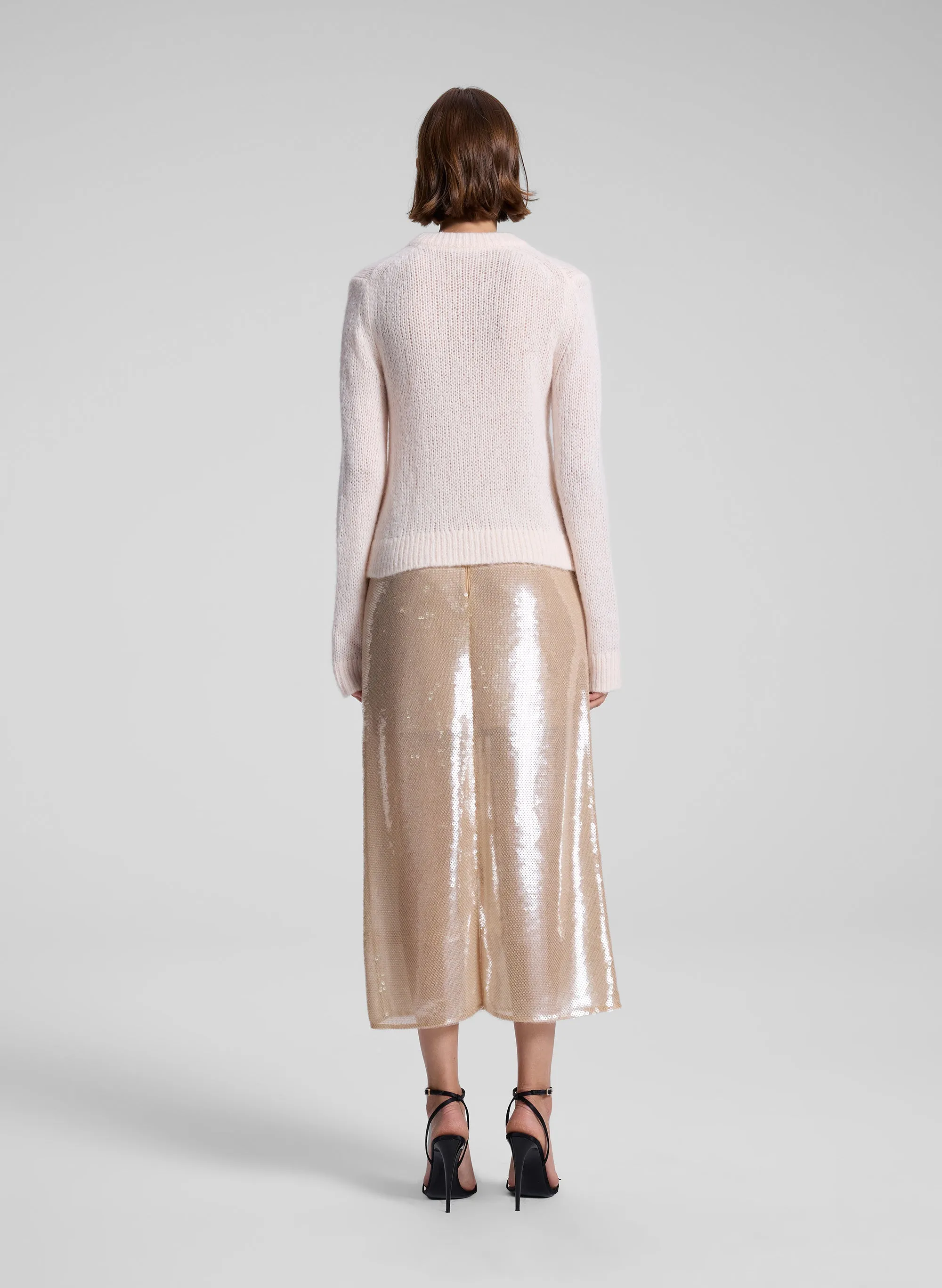 Bowie Sheer Alpaca Crewneck Sweater sold by A.L.C. product image thumbnail 5