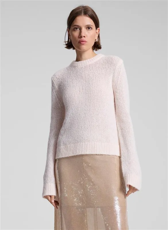 Bowie Sheer Alpaca Crewneck Sweater sold by A.L.C.