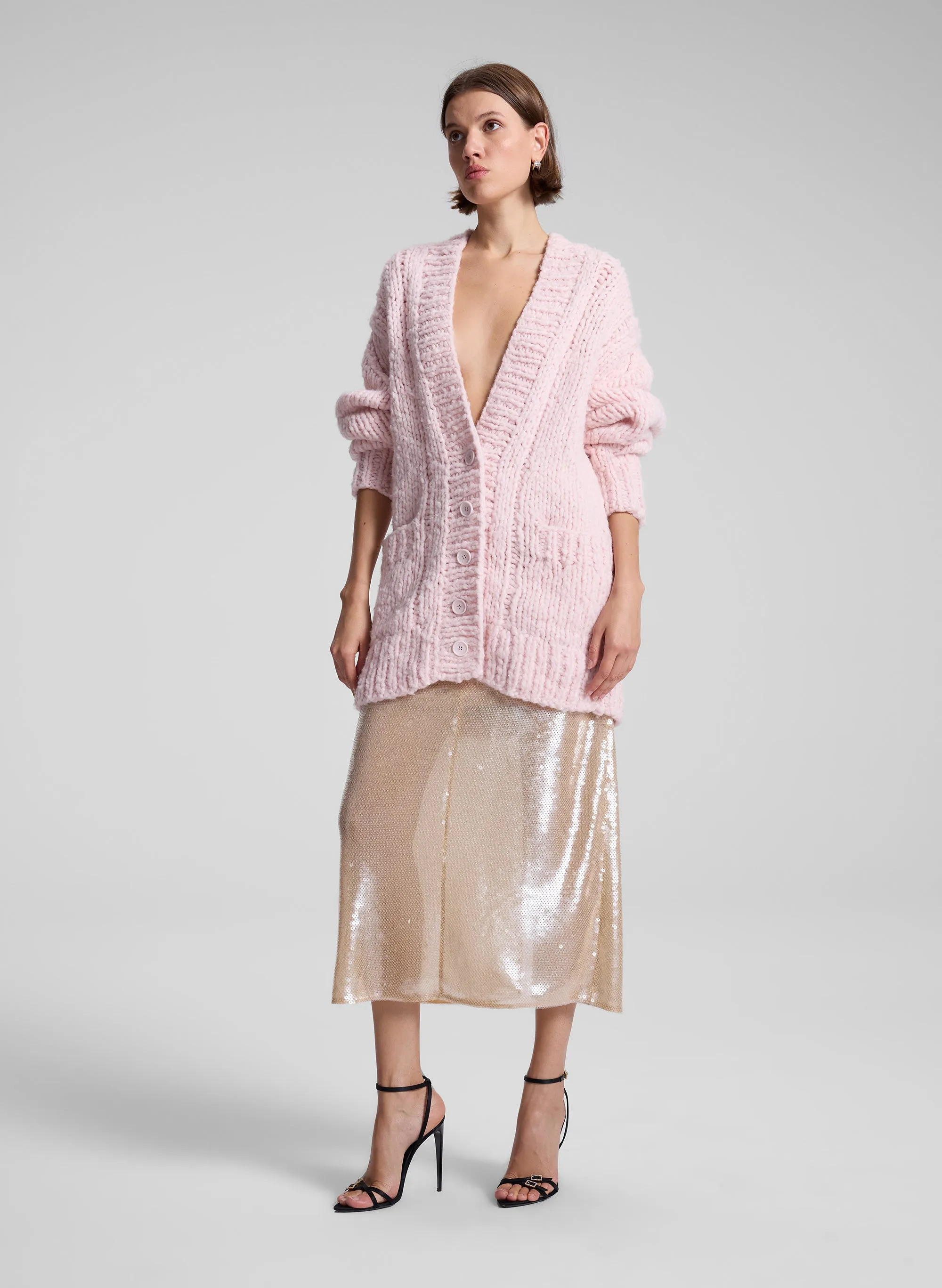 Lou Cashmere Silk Oversized Cardigan sold by A.L.C. product image thumbnail 4