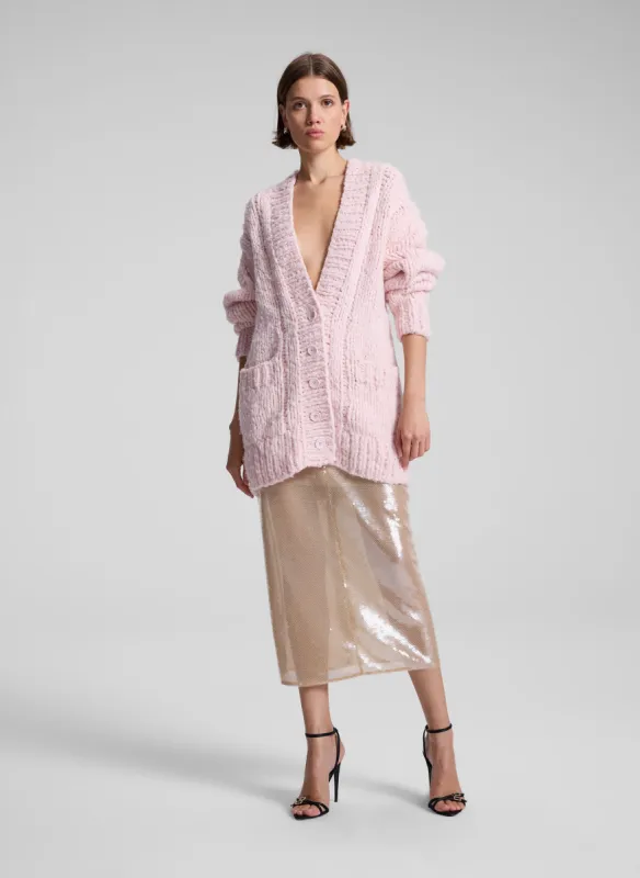 Lou Cashmere Silk Oversized Cardigan sold by A.L.C.
