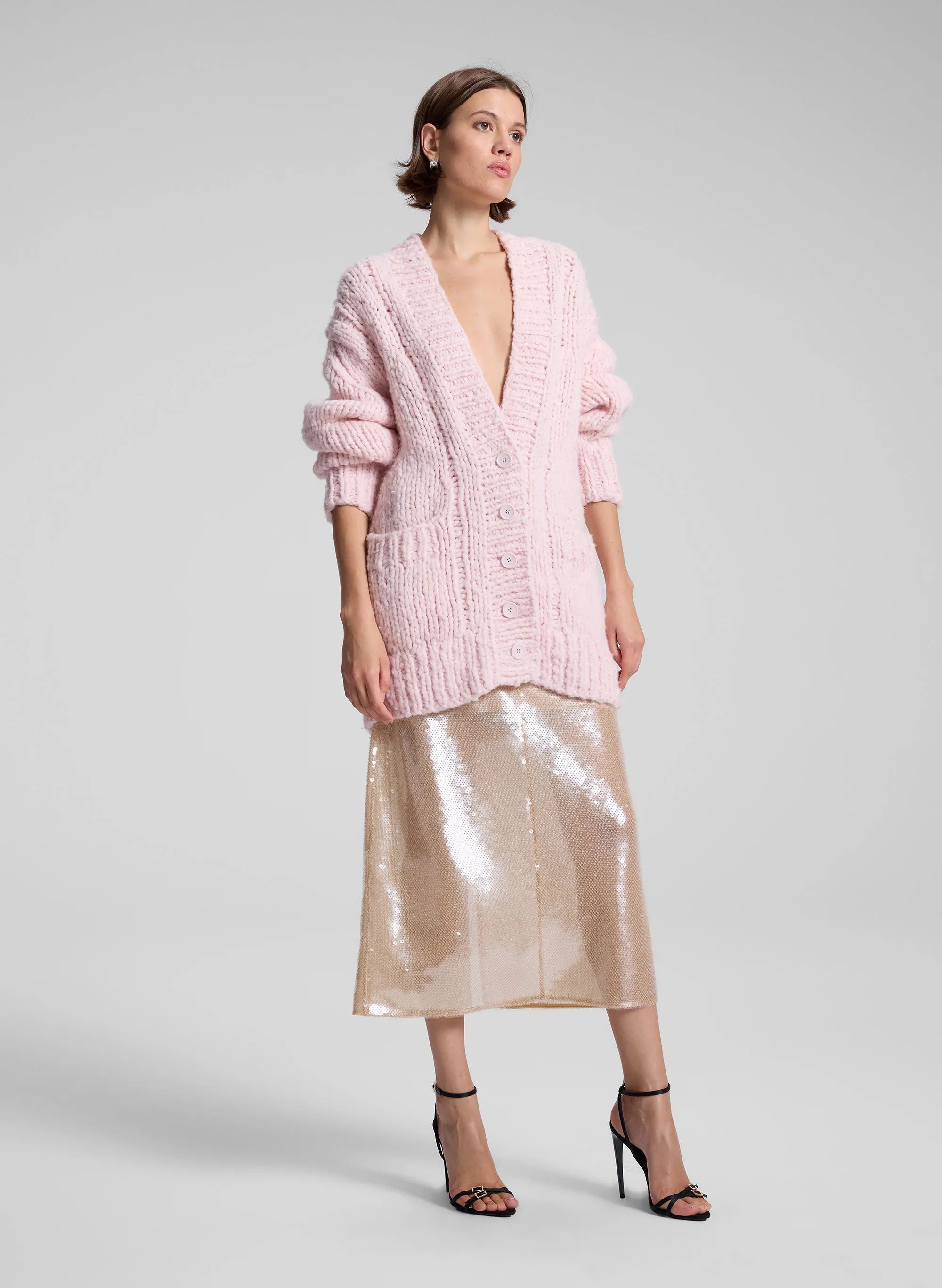 Lou Cashmere Silk Oversized Cardigan sold by A.L.C. product image thumbnail 3