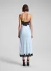 Lennon Satin and Lace Midi Dress sold by A.L.C.