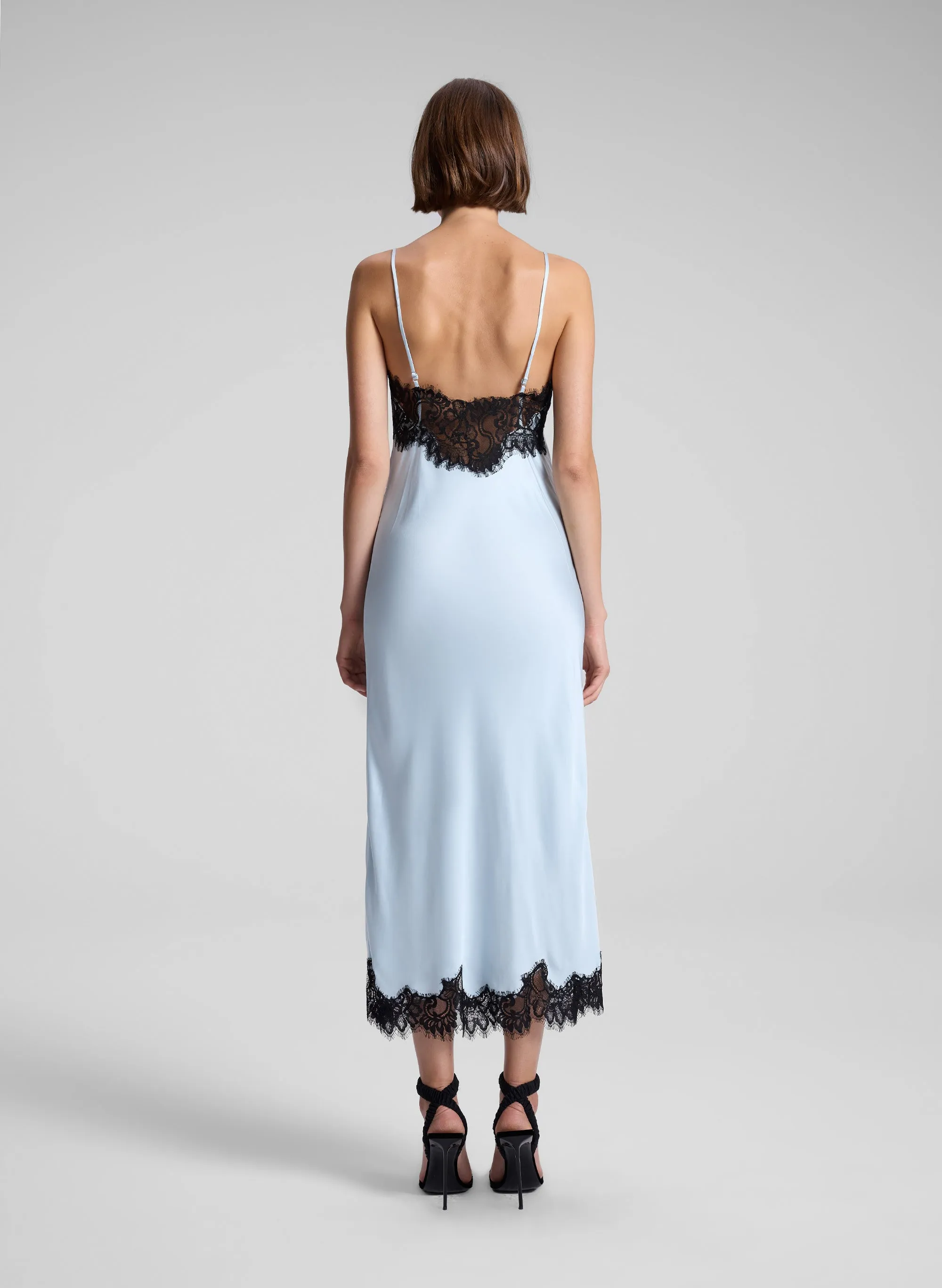 Lennon Satin and Lace Midi Dress sold by A.L.C. product image thumbnail 5