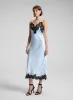 Lennon Satin and Lace Midi Dress sold by A.L.C.