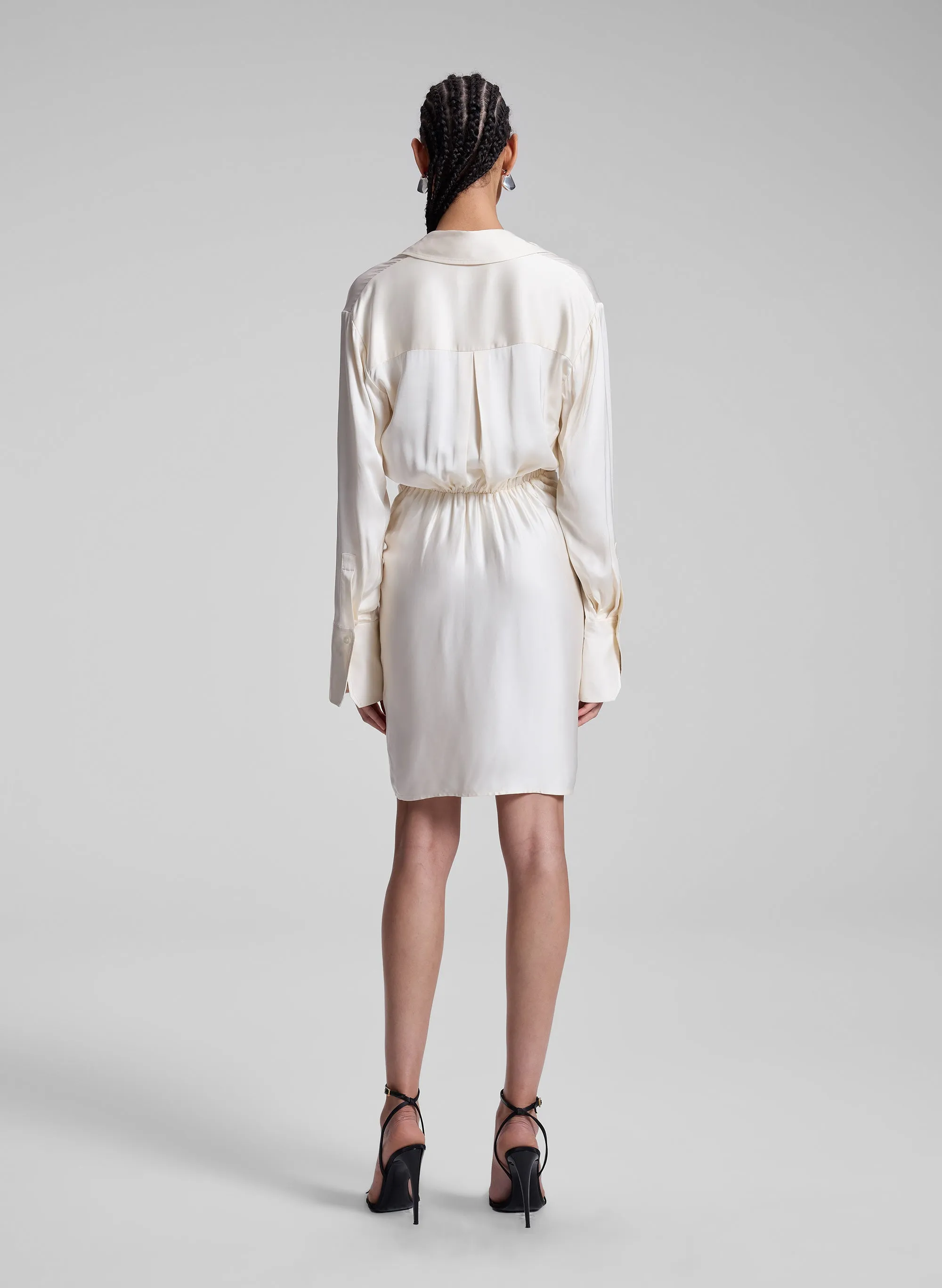 Mia Satin Mini Shirtdress sold by A.L.C. product image thumbnail 5