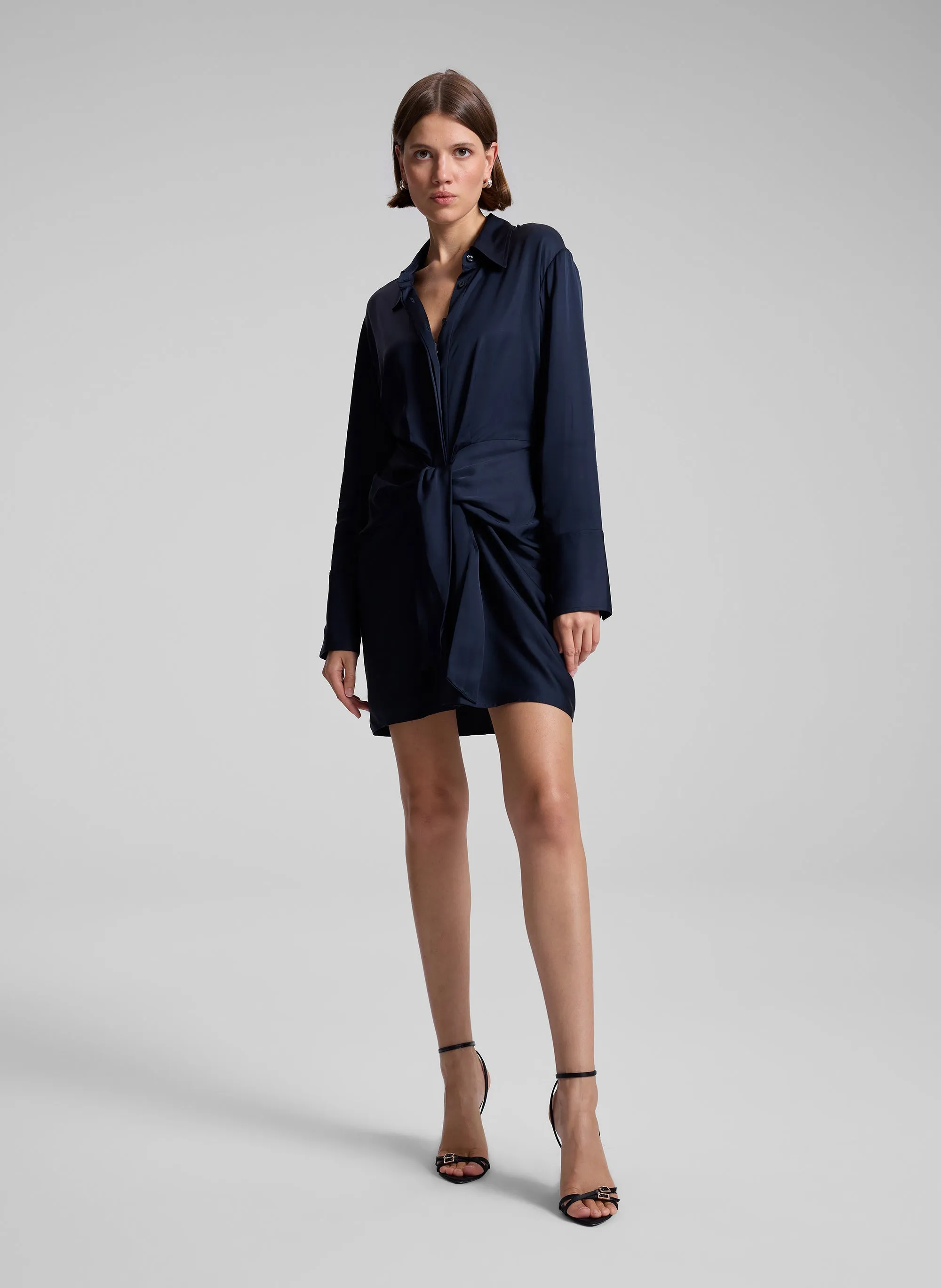 Mia Satin Mini Shirtdress sold by A.L.C. product image thumbnail 4