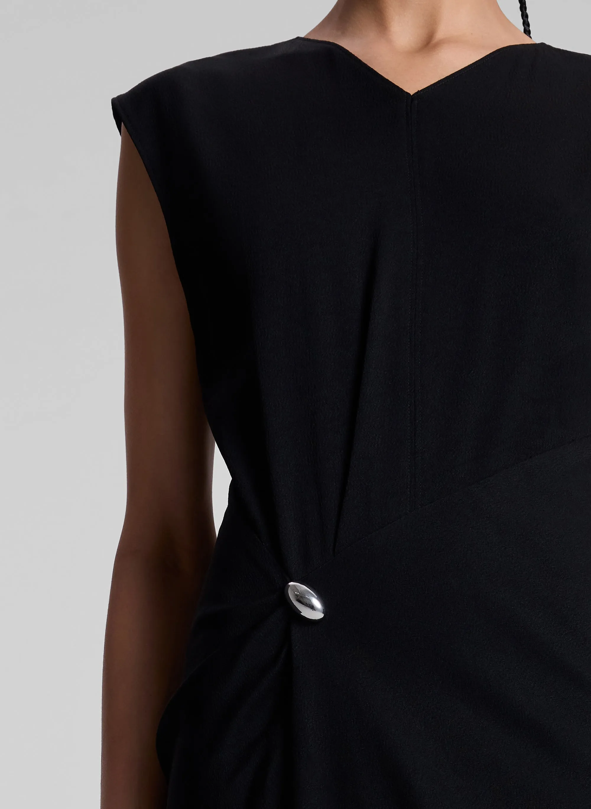 Mary Hammered Crepe Midi Dress sold by A.L.C. product image thumbnail 2