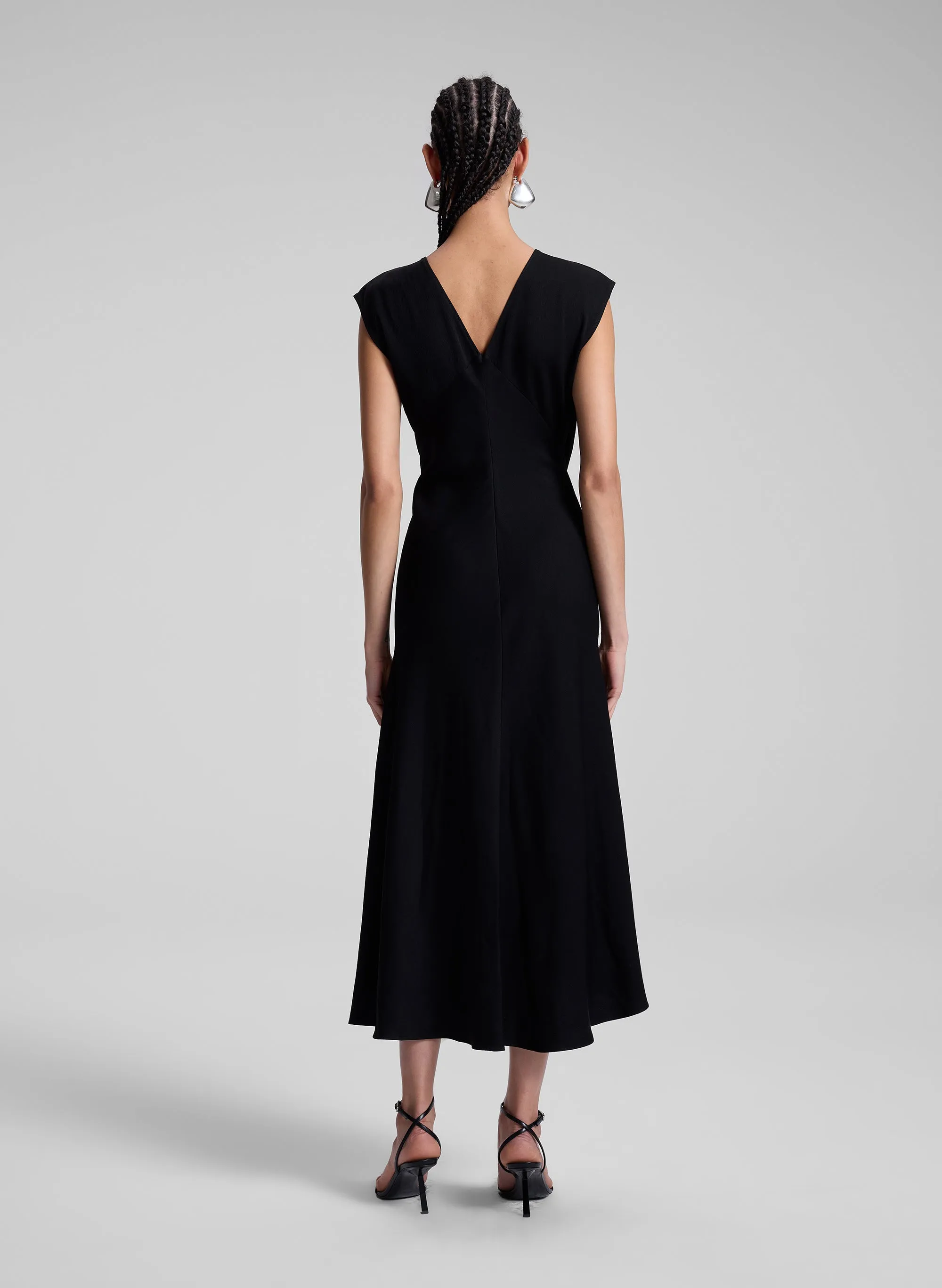 Mary Hammered Crepe Midi Dress sold by A.L.C. product image thumbnail 5