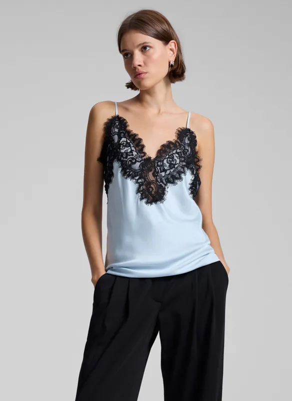 Lennon Satin and Lace Camisole Top made by A.L.C.