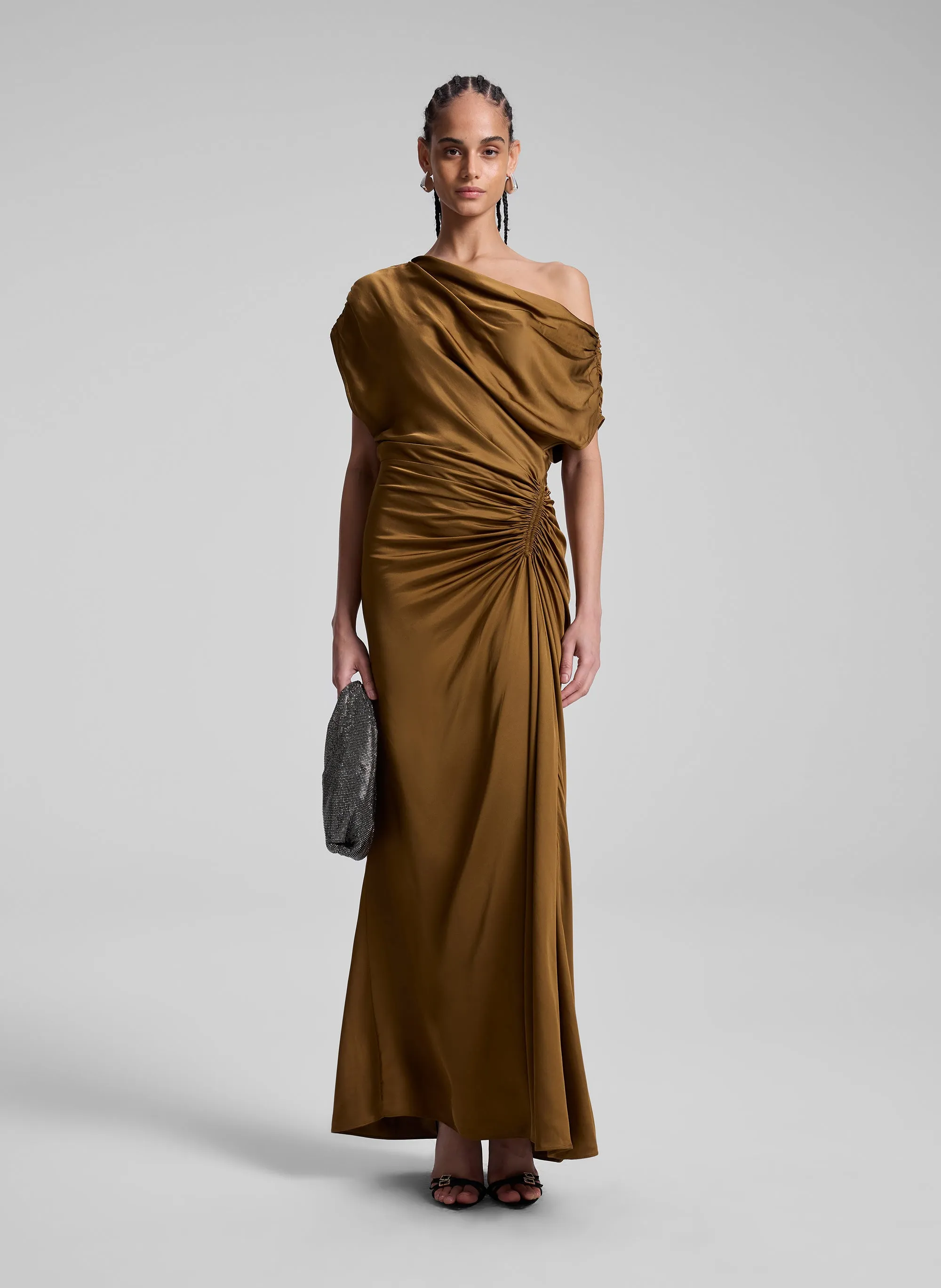 Penny Satin Midi Dress sold by A.L.C.