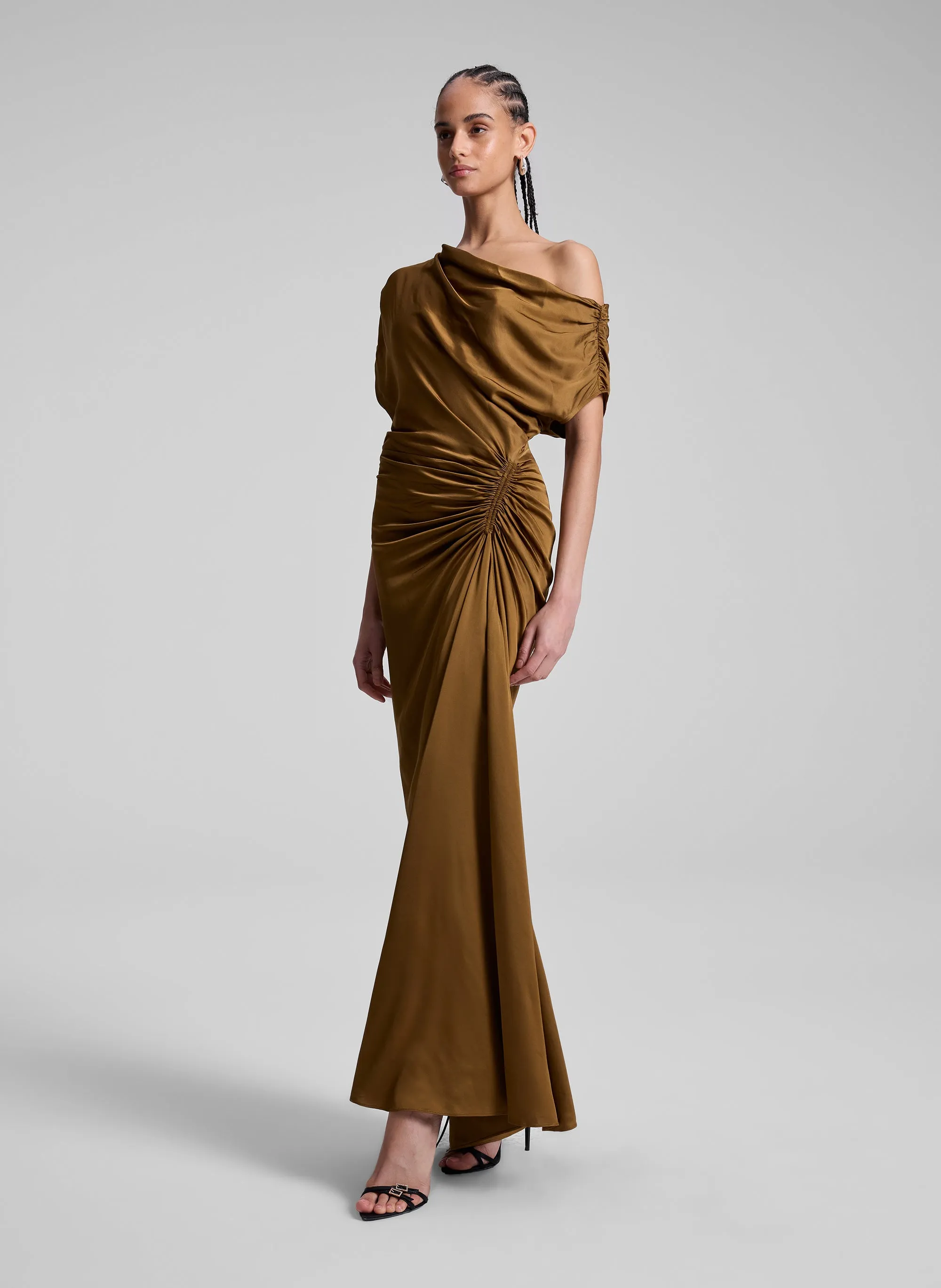 Penny Satin Midi Dress sold by A.L.C. product image thumbnail 4