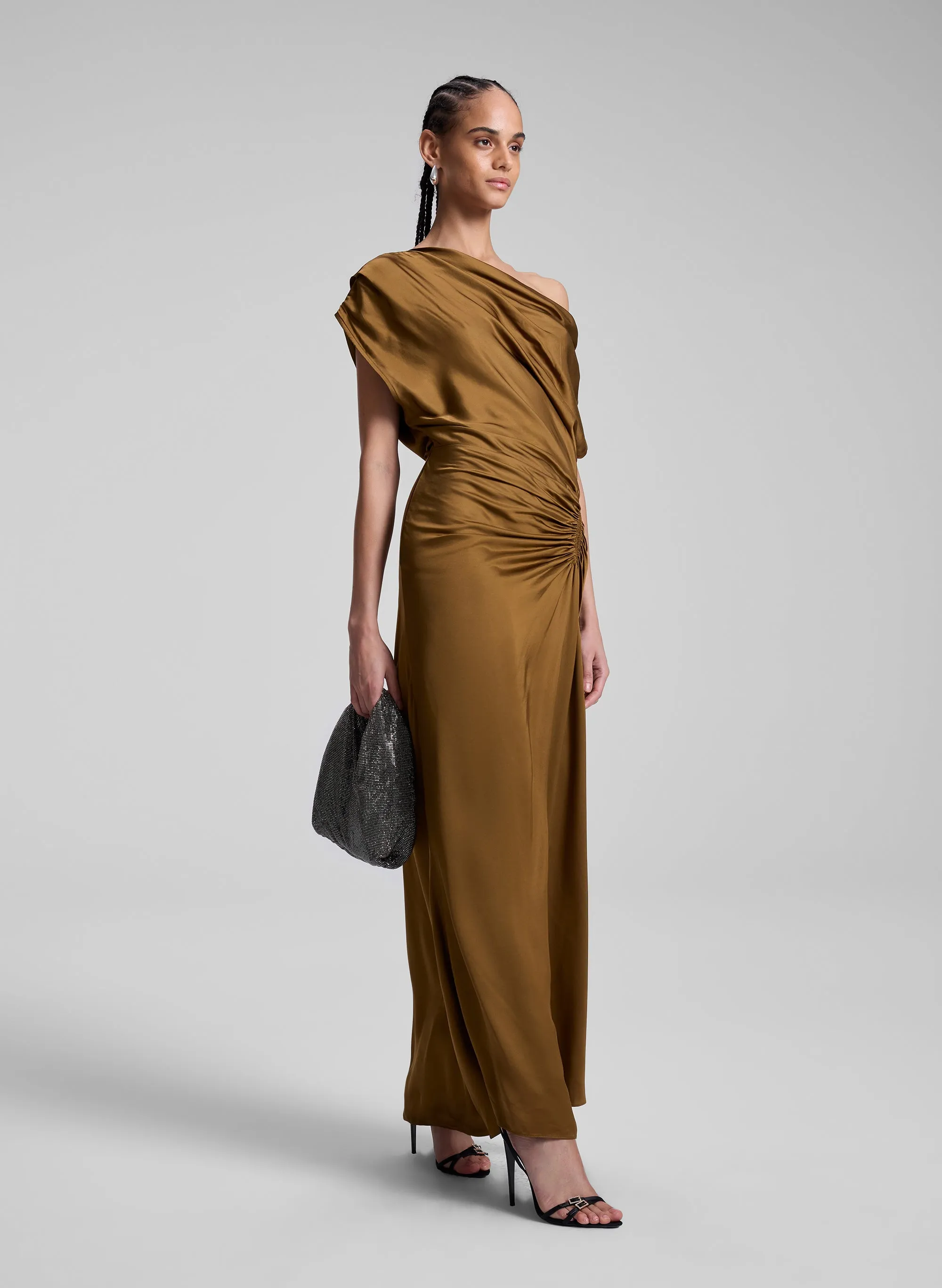 Penny Satin Midi Dress sold by A.L.C. product image thumbnail 3