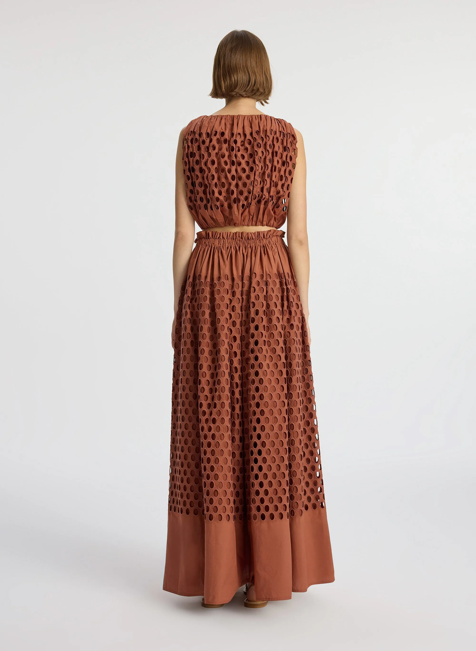 Flora Eyelet Maxi Skirt sold by A.L.C. product image thumbnail 5