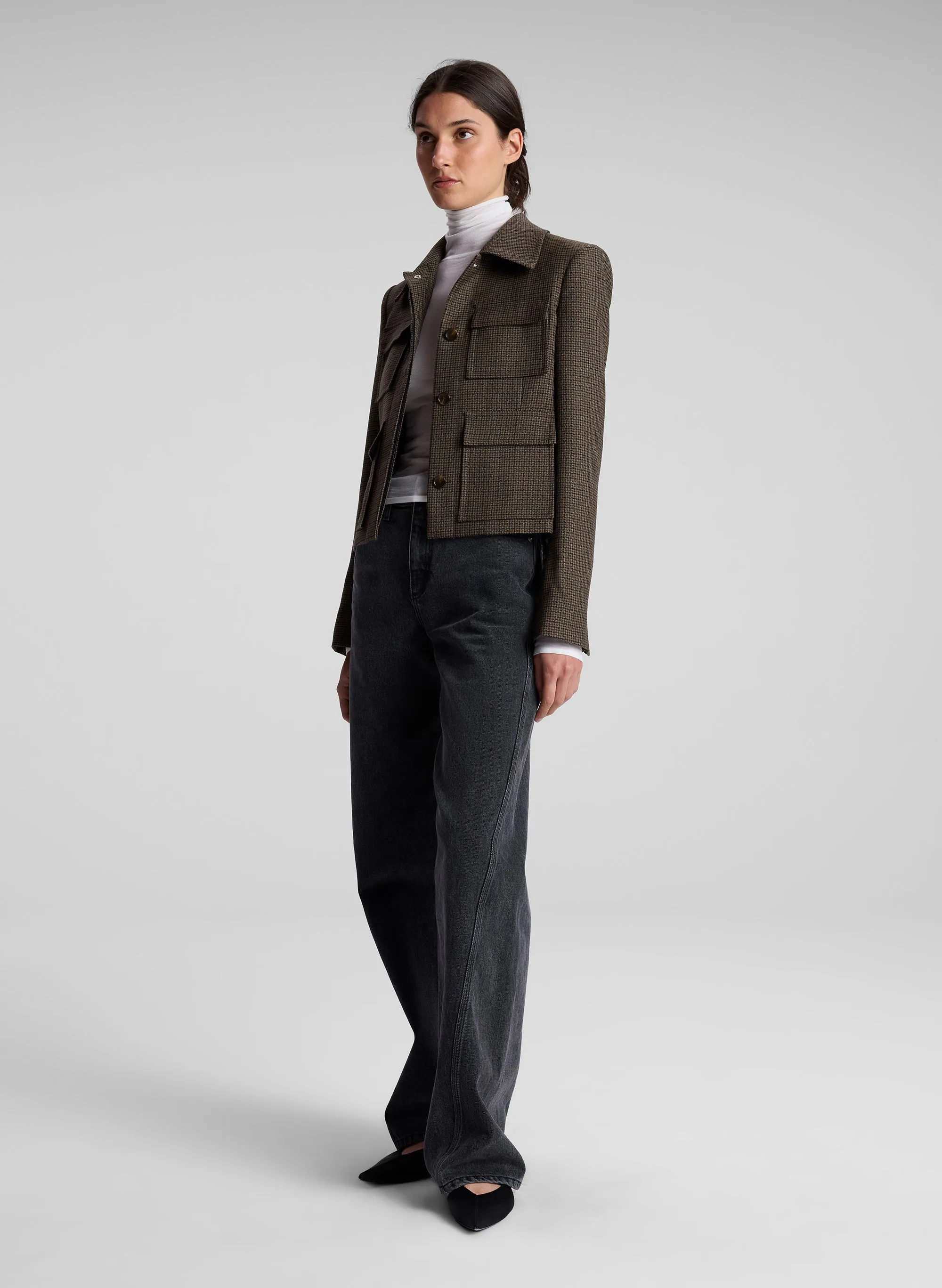 Jamie Mini Houndstooth Jacket sold by A.L.C. product image thumbnail 3