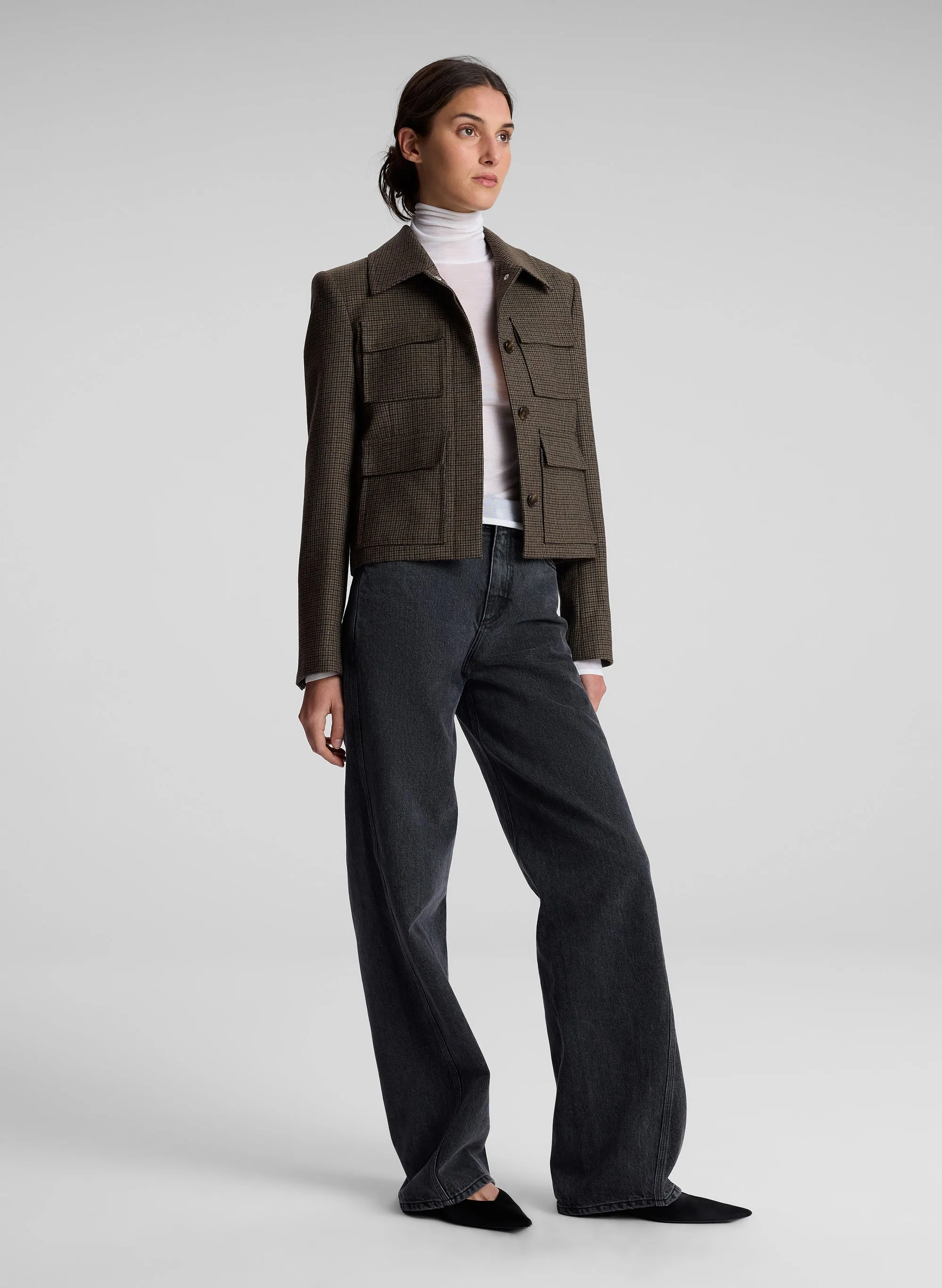 Jamie Mini Houndstooth Jacket sold by A.L.C. product image thumbnail 4