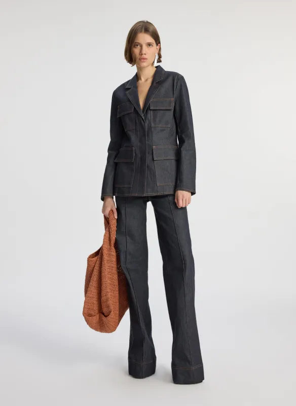 Stevie Raw Denim Jacket sold by A.L.C.