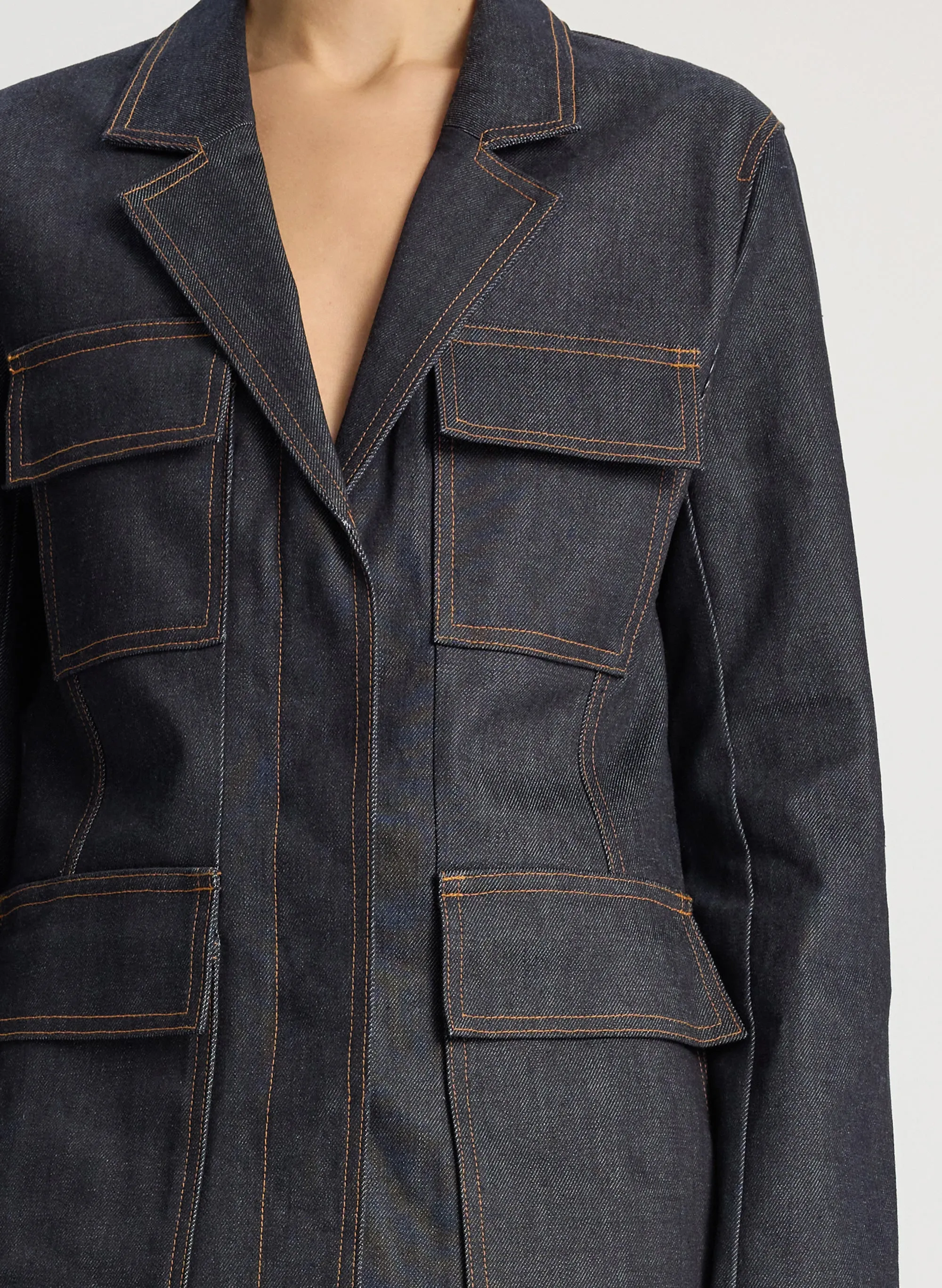 Stevie Raw Denim Jacket sold by A.L.C. product image thumbnail 2