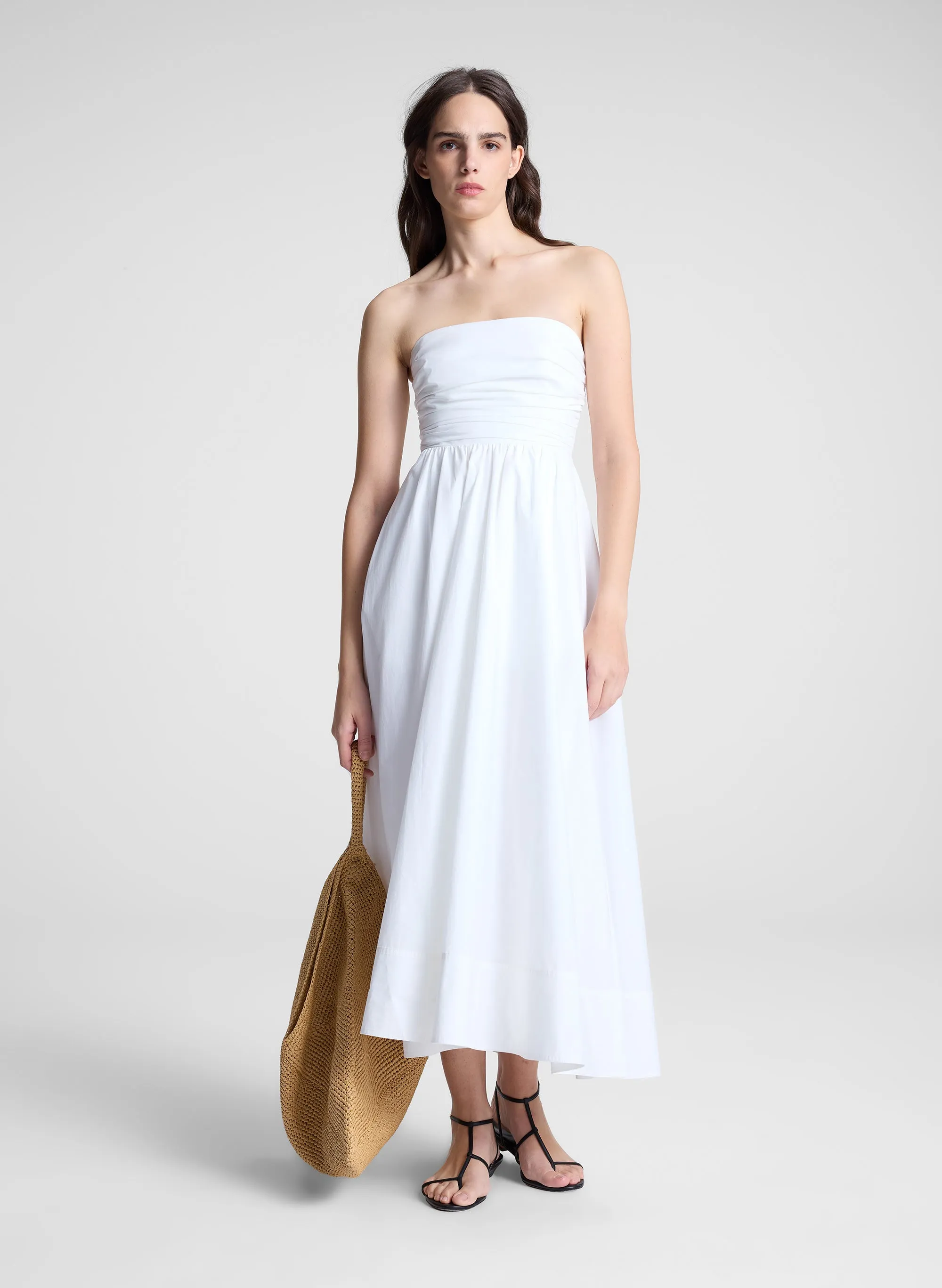 Tate Strapless Midi Dress sold by A.L.C.