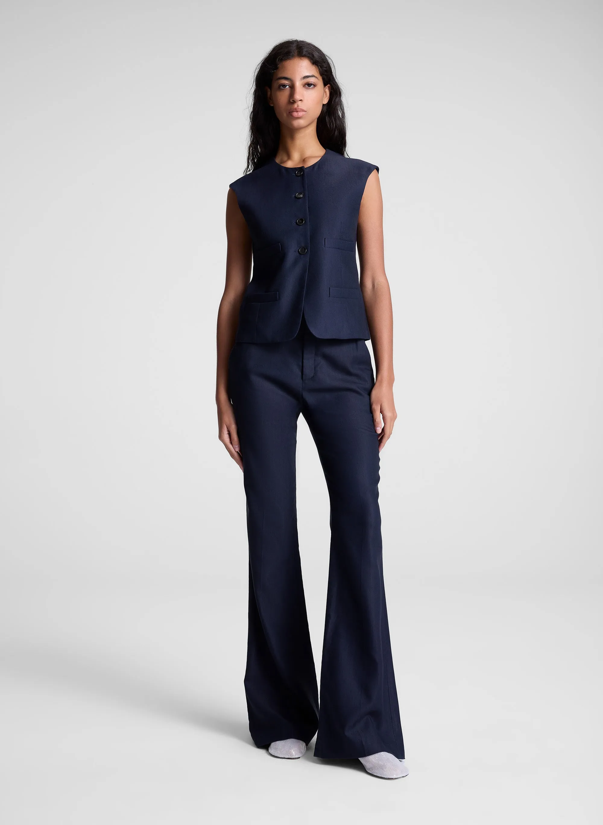Georgie Soft Suiting Vest sold by A.L.C. product image thumbnail 3