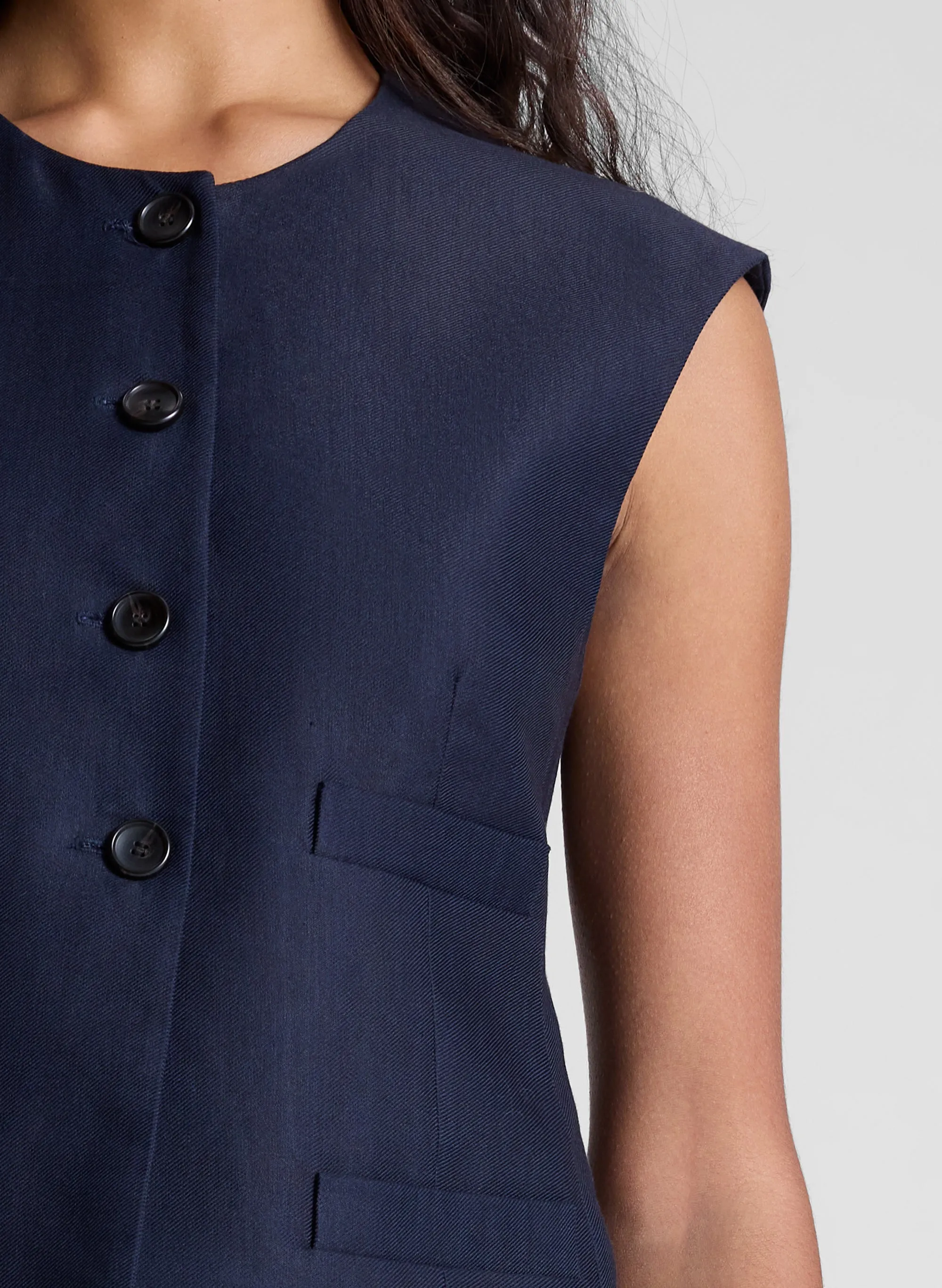 Georgie Soft Suiting Vest sold by A.L.C. product image thumbnail 2