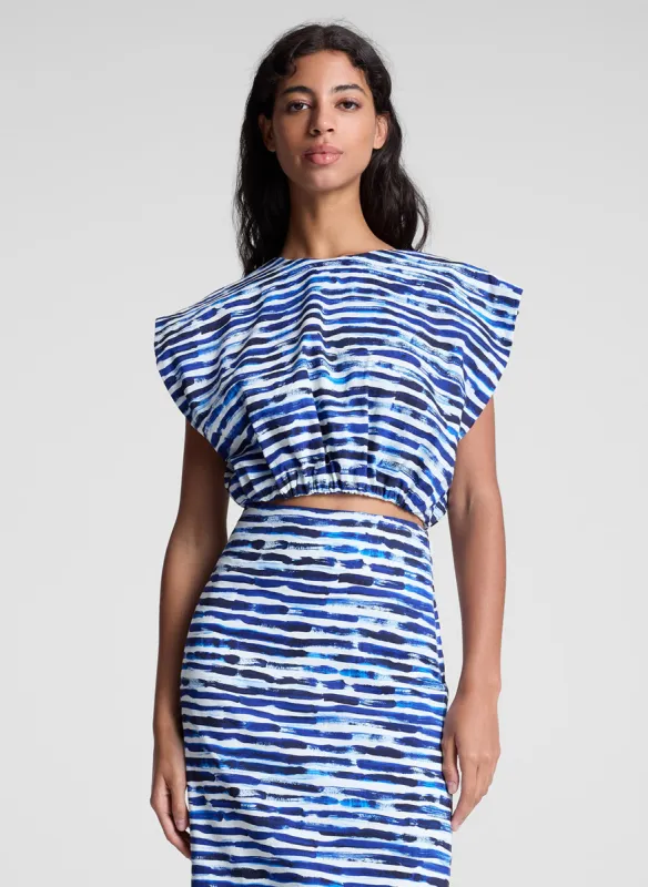 Billie Cropped Stripe Top made by A.L.C.