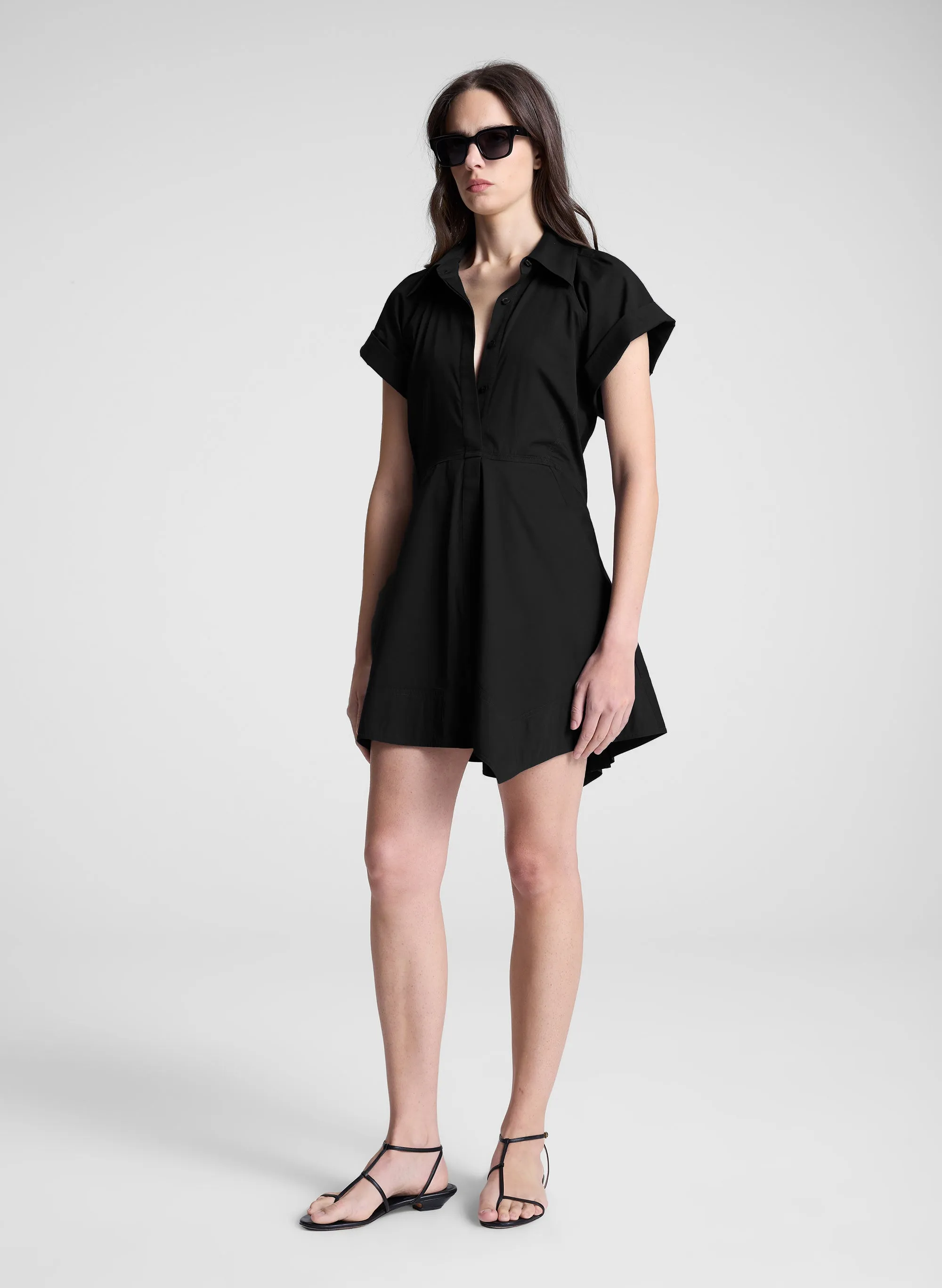 Julie Cotton Mini Shirtdress sold by A.L.C. product image thumbnail 4