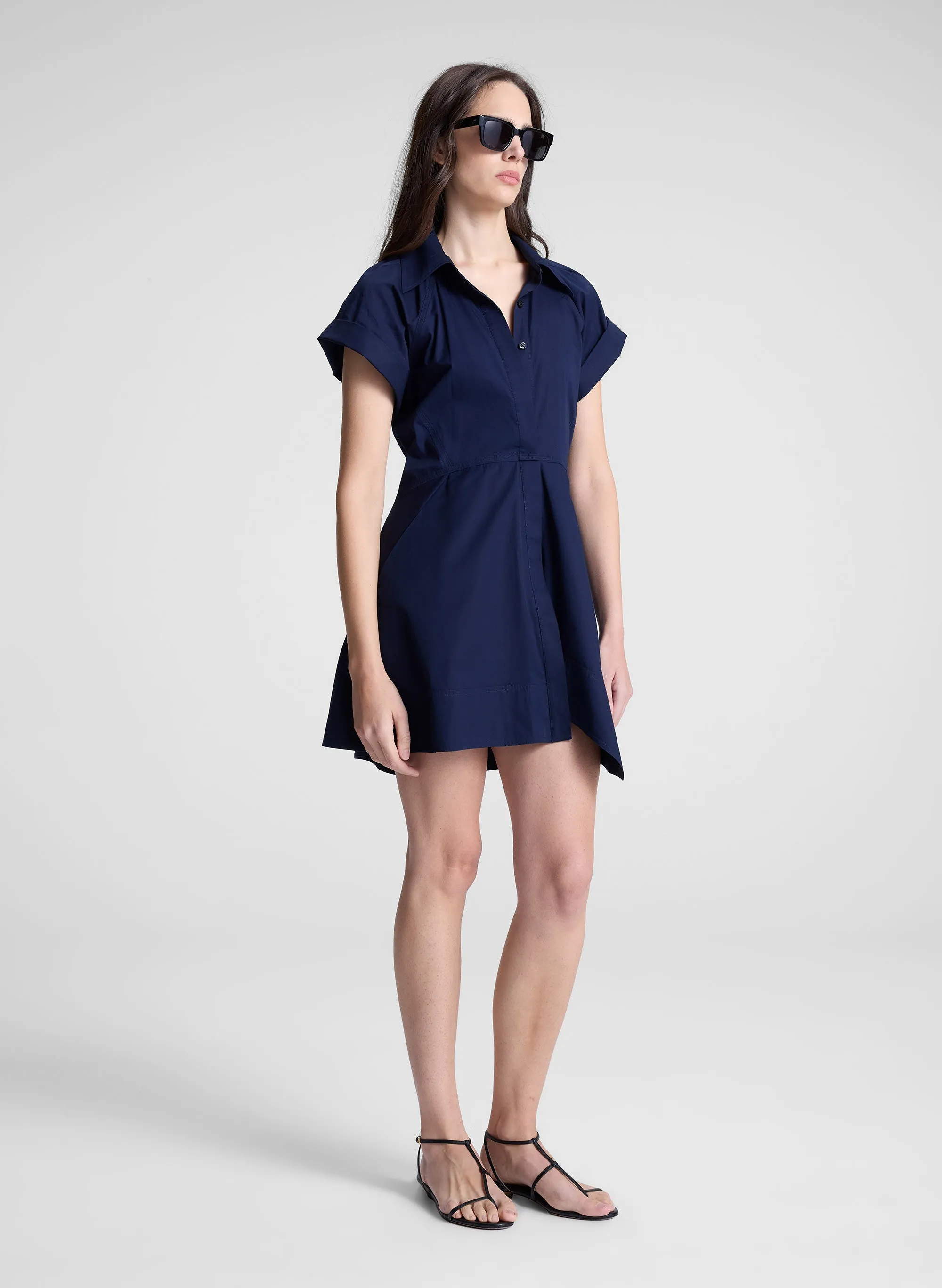 Julie Cotton Mini Shirtdress sold by A.L.C. product image thumbnail 3