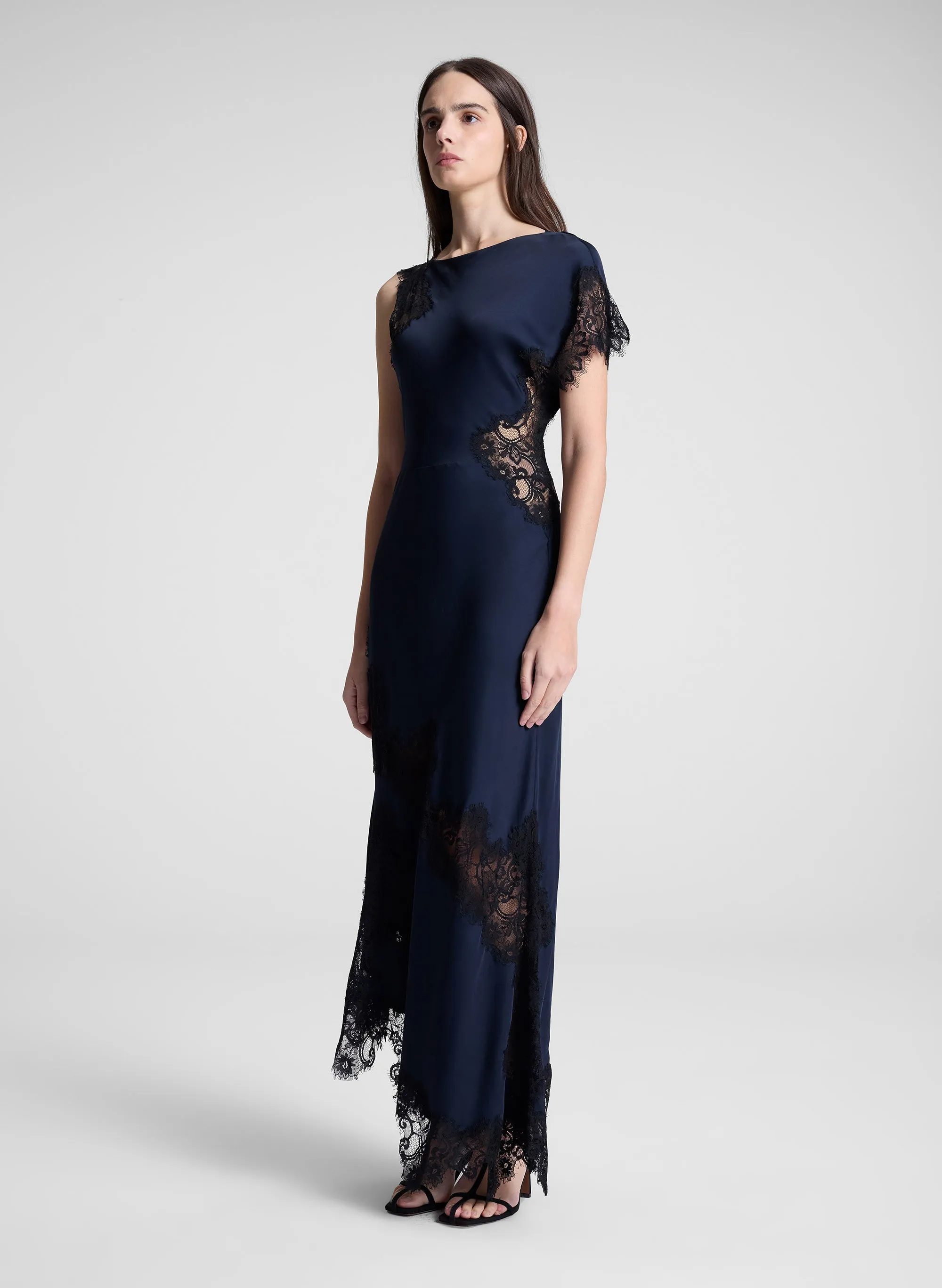 Alessia Satin and Lace Maxi Dress sold by A.L.C. product image thumbnail 4