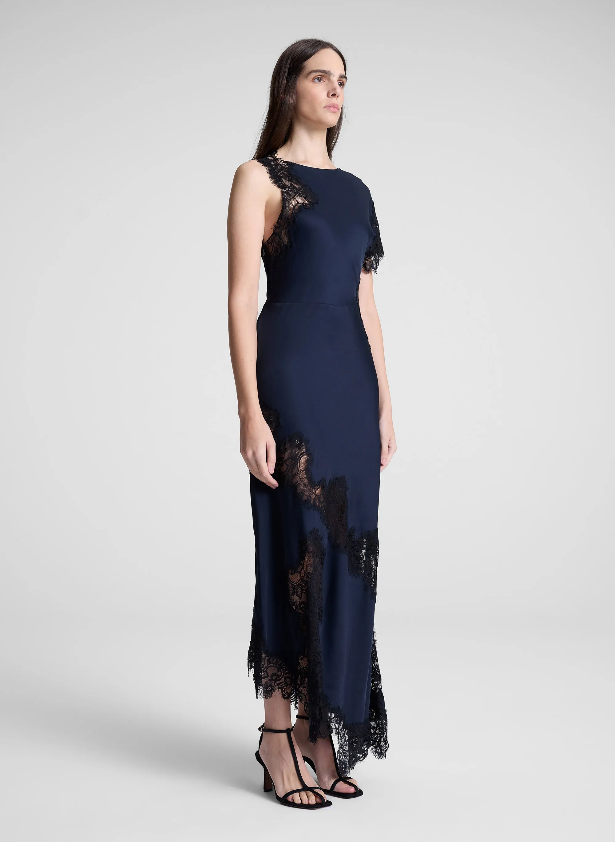 Alessia Satin and Lace Maxi Dress sold by A.L.C. product image thumbnail 3