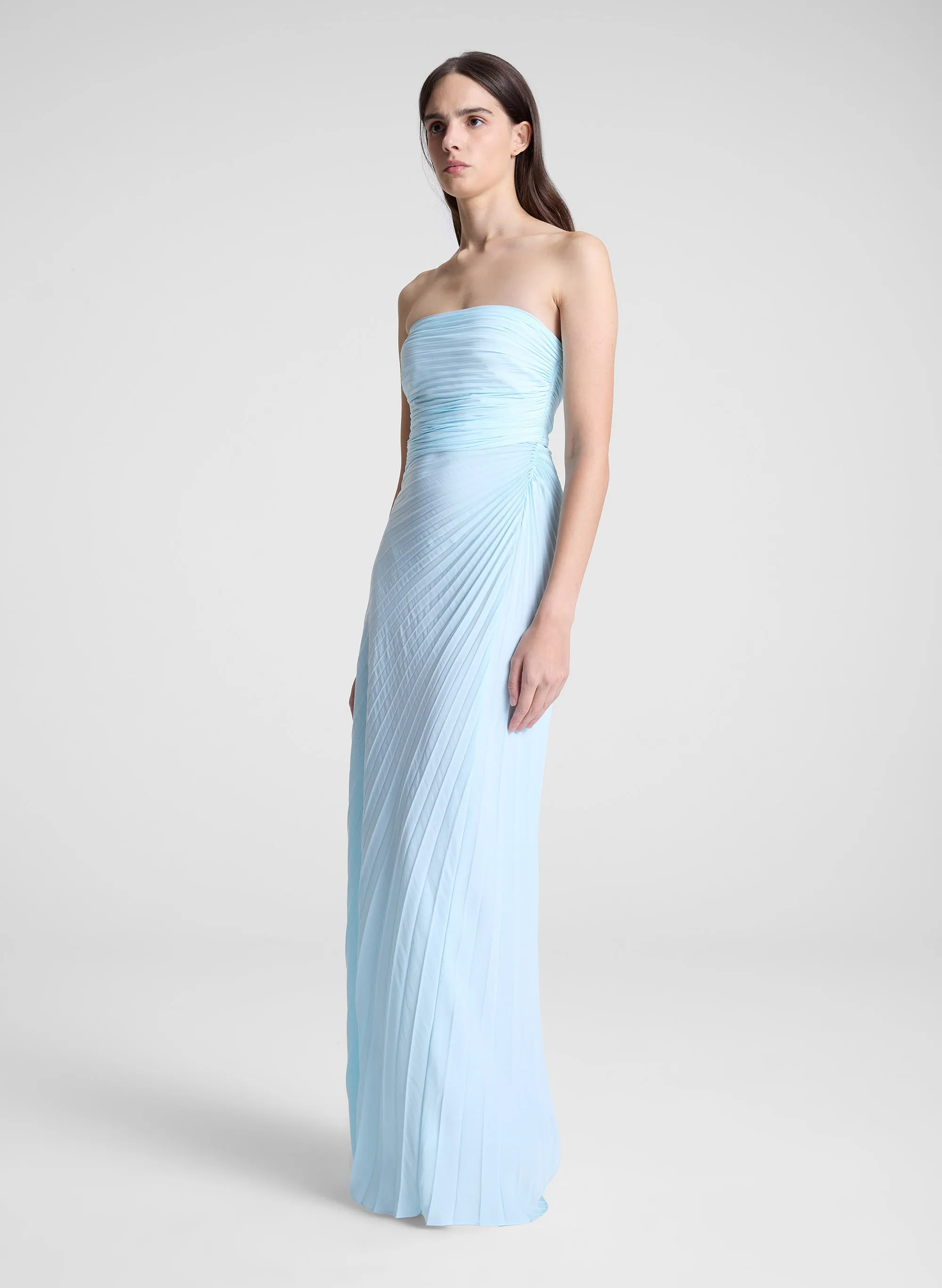 Bianca Strapless Pleated Maxi Dress sold by A.L.C. product image thumbnail 4