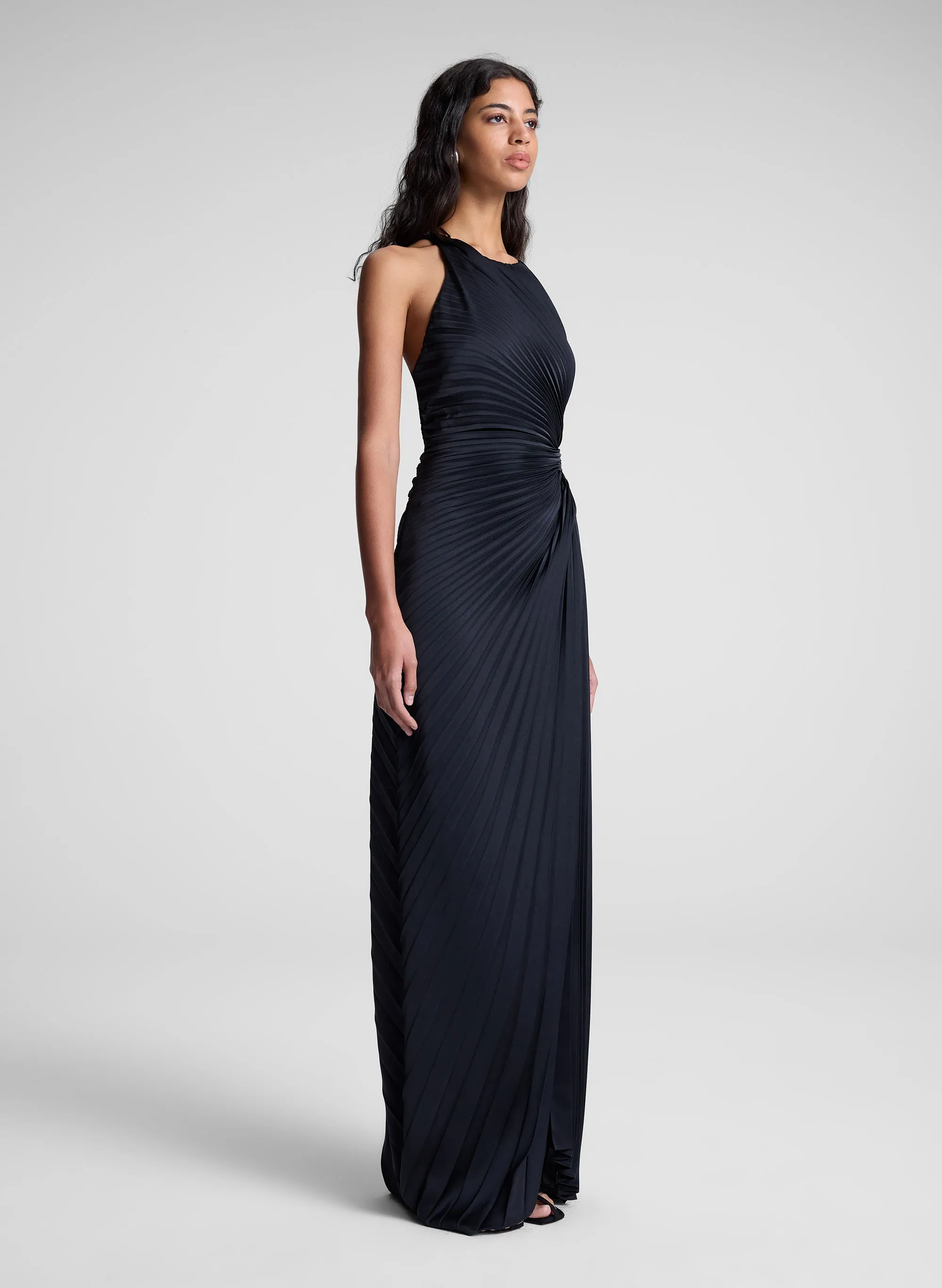 Reagan Satin Pleated Gown sold by A.L.C. product image thumbnail 3